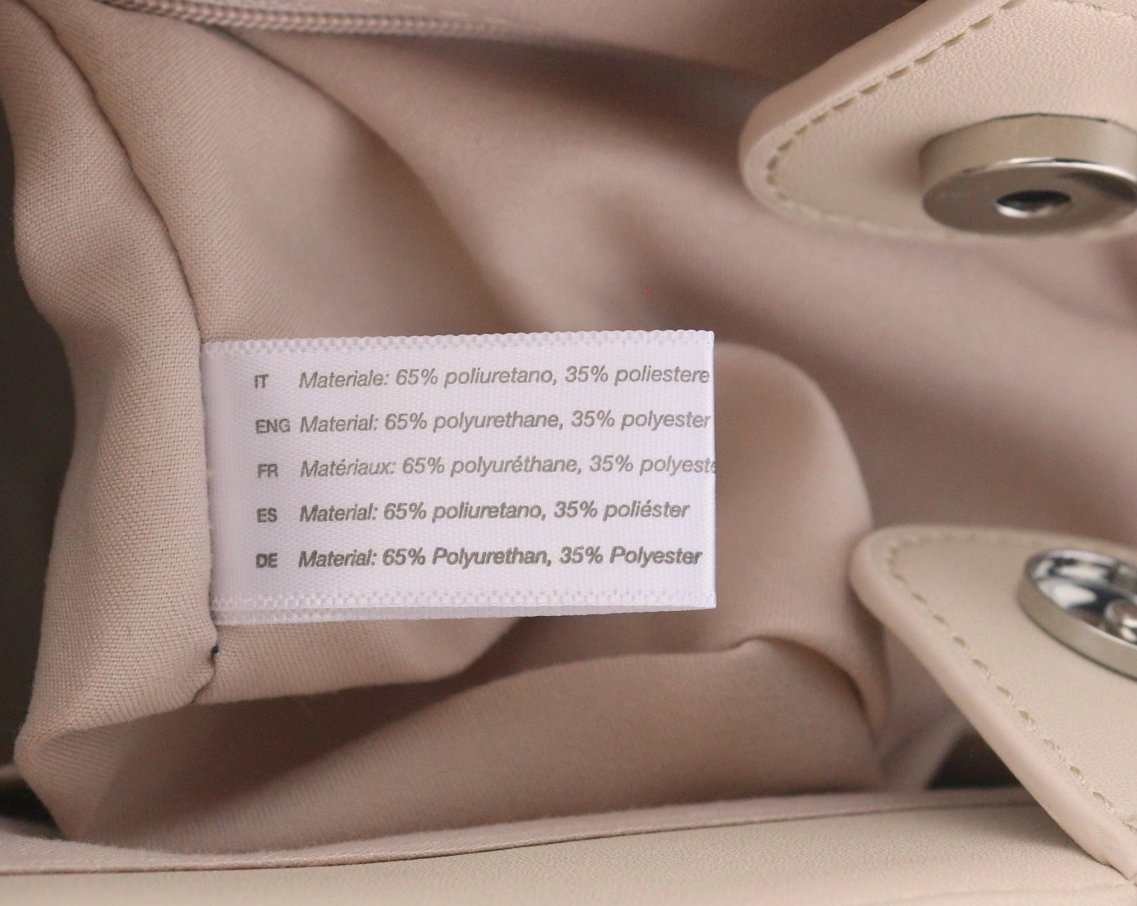 O Bag Vienna Women's Bag OS Beige Double Handles Closure Lined Square - O Bag