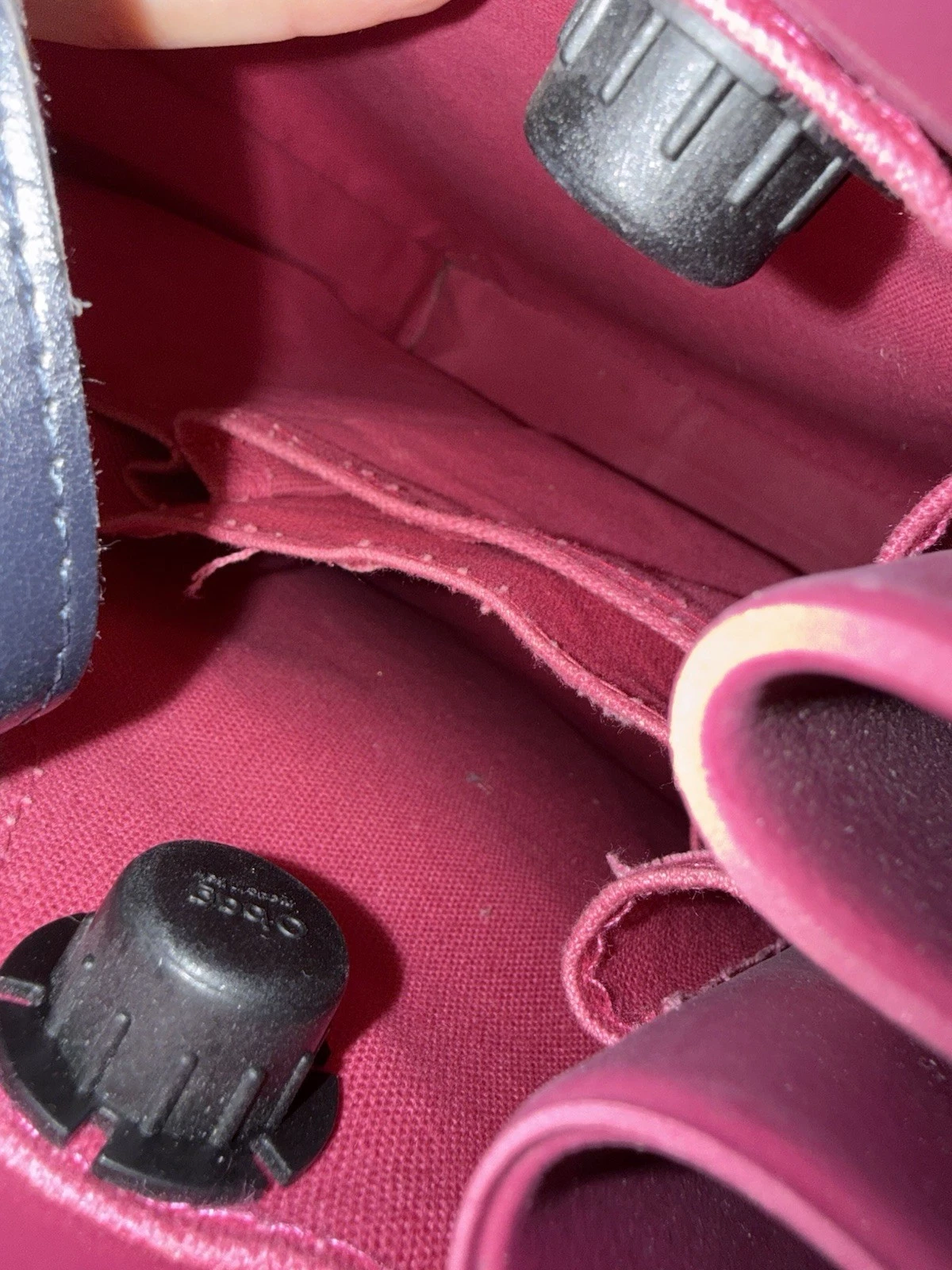 Obag RARE Made In Italy Thermoplastic Leather Handbag Backpack Borsca Pink EUC - O Bag