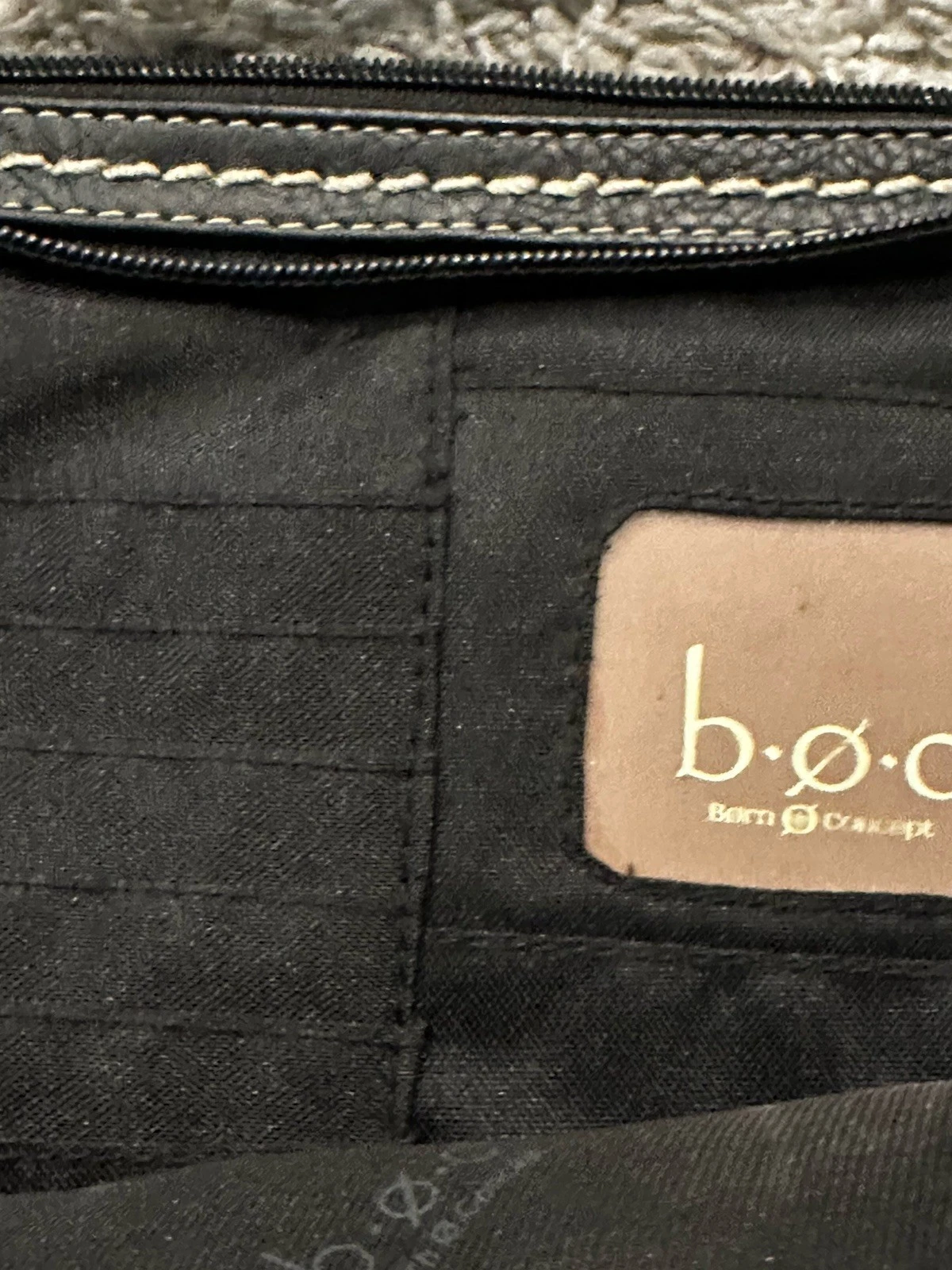 B.O.C. Born Concepts Crossbody Saddle Stich - gray/black - Leather Shoulder Bag - O Bag
