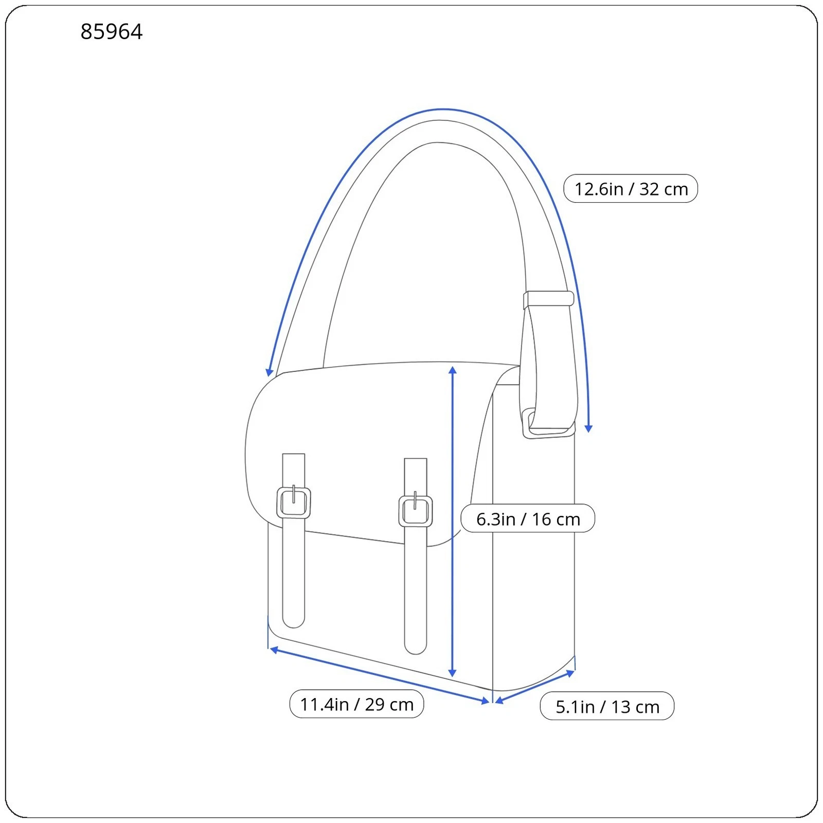 O BAG Ginevra Women's Bag OS White Magnetic Closure Lining Hobo Crossbody Logo - O Bag