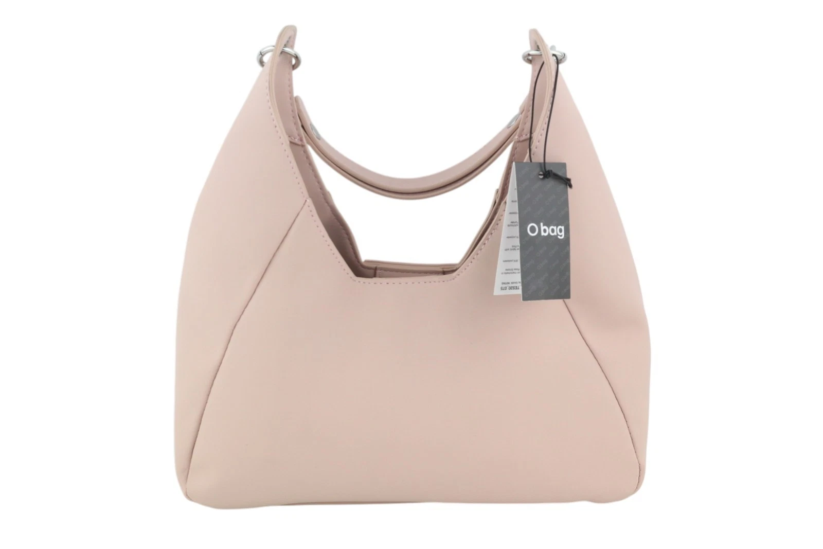 O BAG Ginevra Women's Bag OS Light Pink Lining Hobo Crossbody Magnetic Closure - O Bag