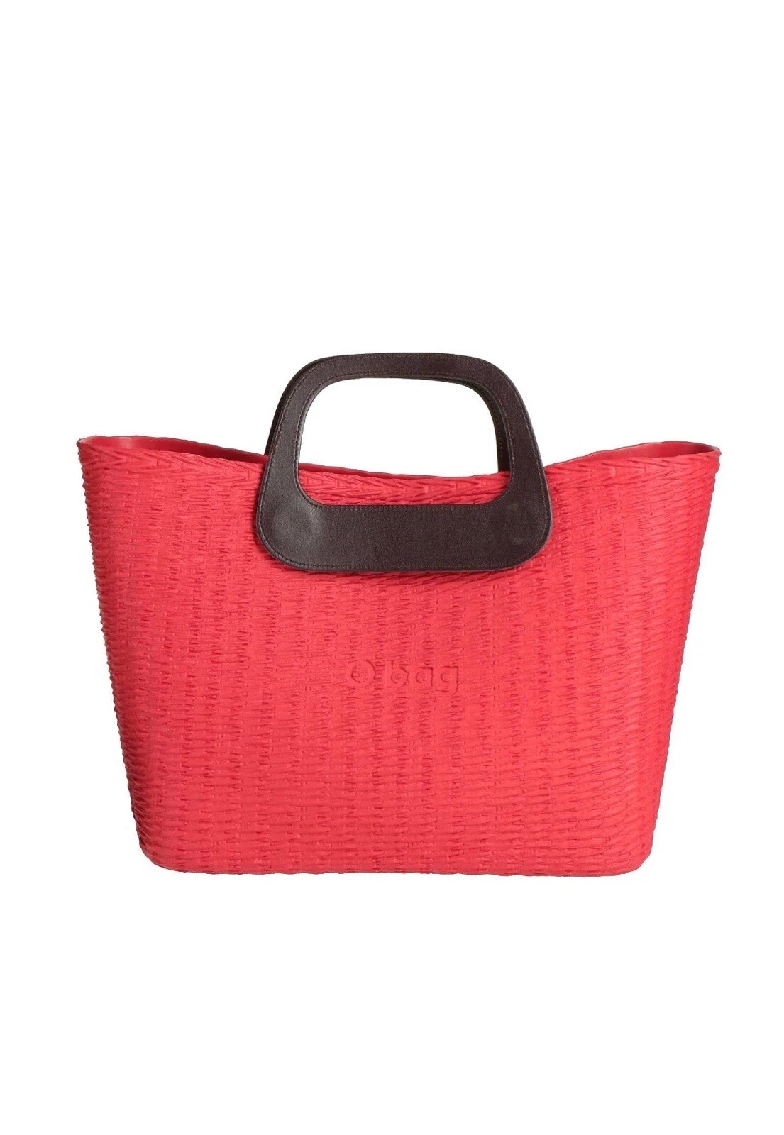 O BAG Red Rubber Handbag - O Bag