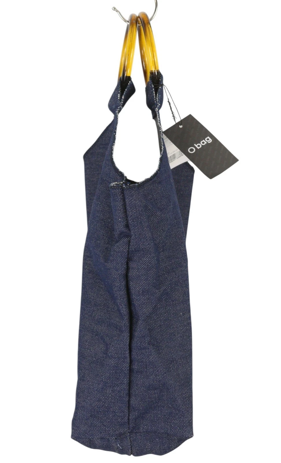 O Bag Rings Denim Women's Bag OS Dark Blue Round Handle Tote Bag - O Bag