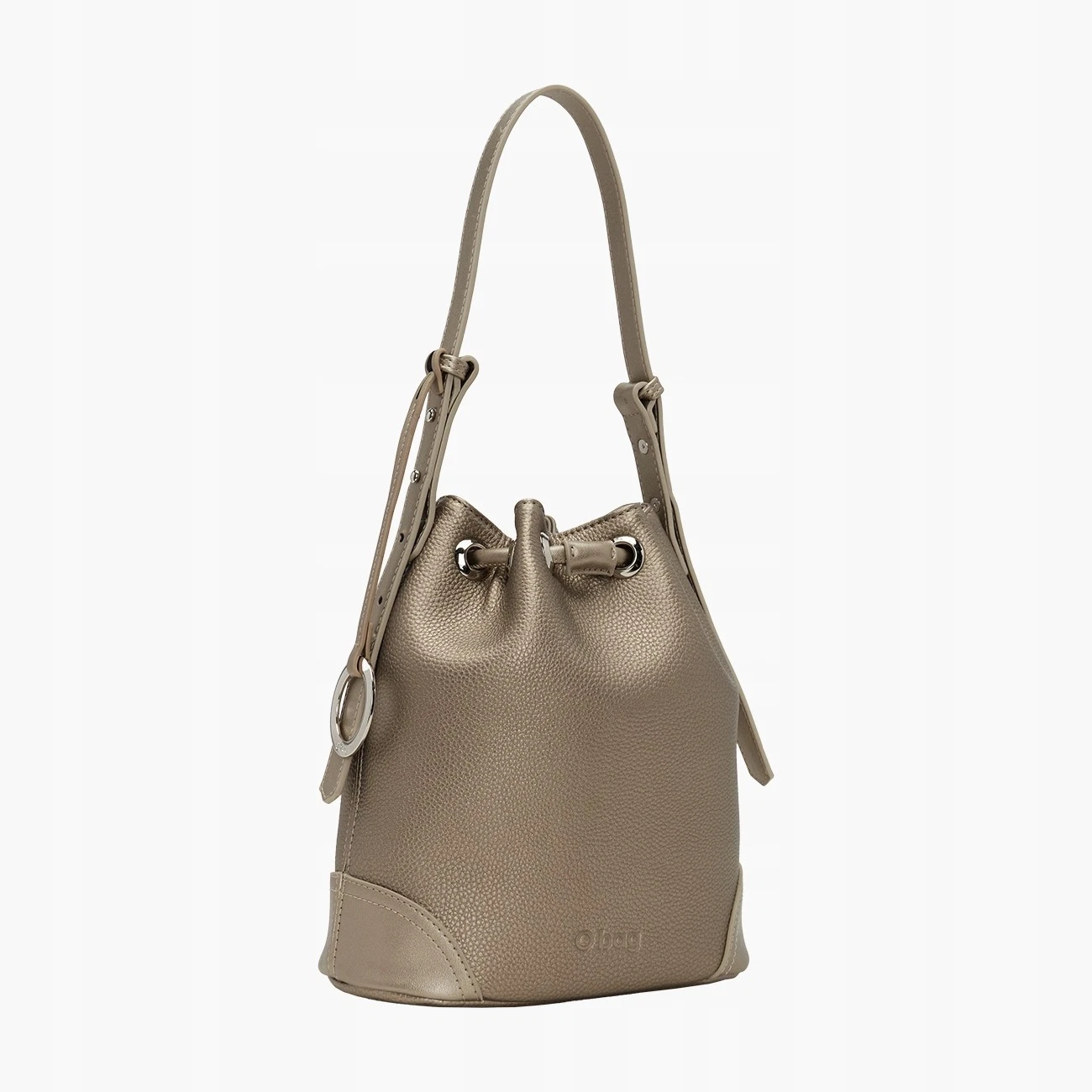 O Bag Gold Women's Handbag, Roomy Leather, Hobby Dollarino Gold - O Bag