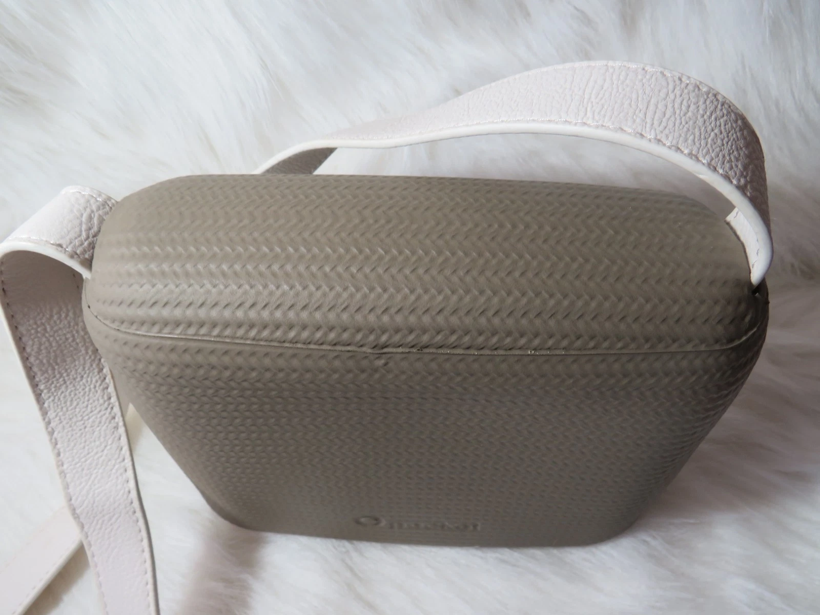 O Pocket Bag FullSpot Italian Crossbody Slide Purse Made In Italy Taupe - O Bag