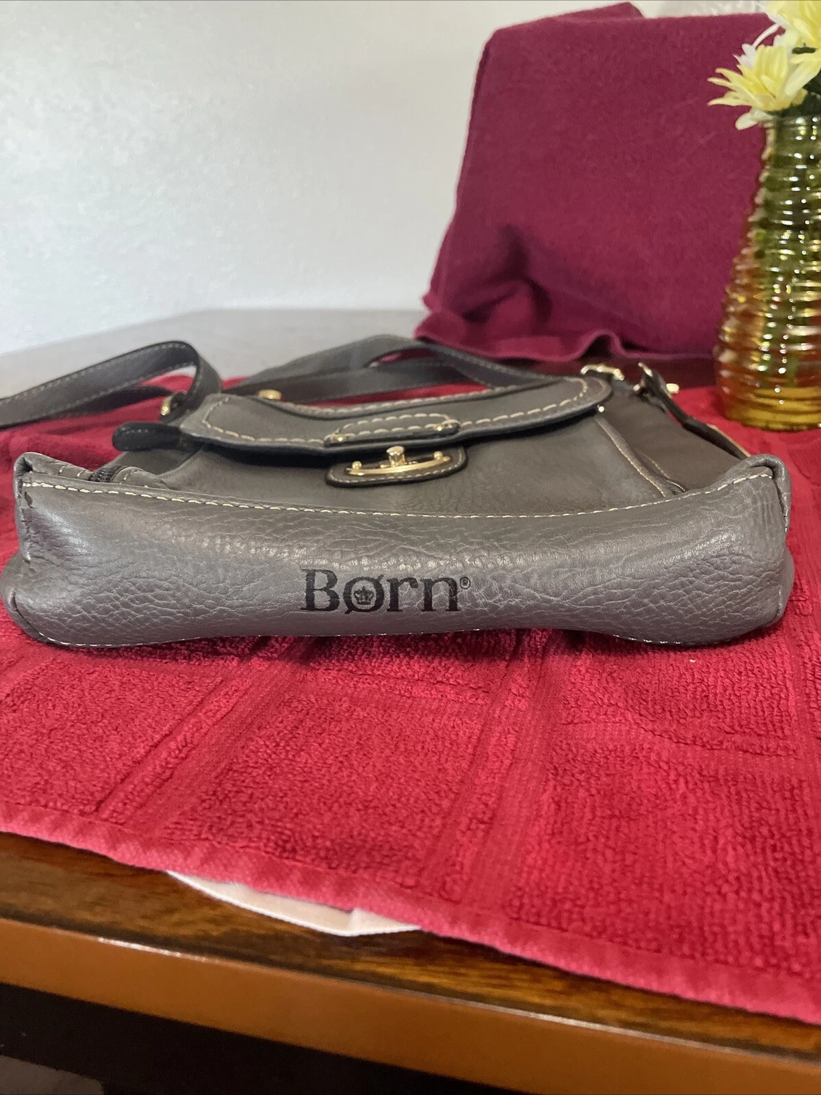 Born Crossbody/Shoulder Purse. Gray Travel - O Bag