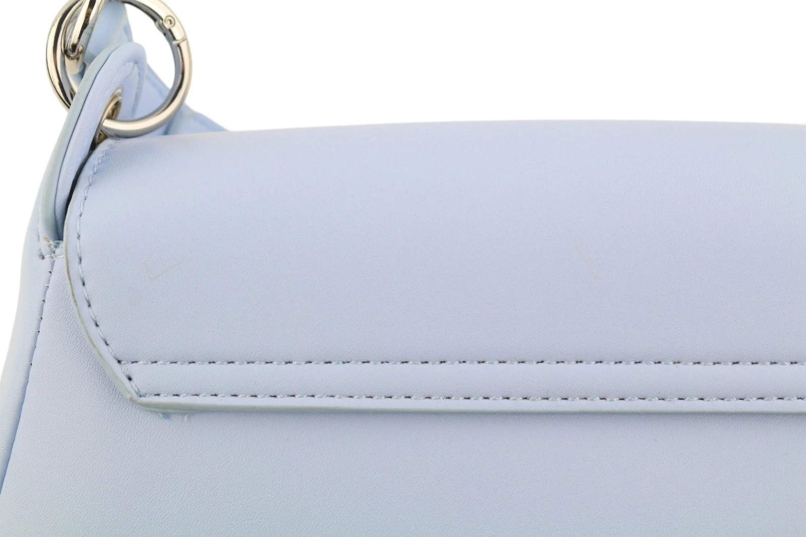 O Bag With Patina Women's Bag OS Light Blue Padded Logo Square Shoulder Bag - O Bag