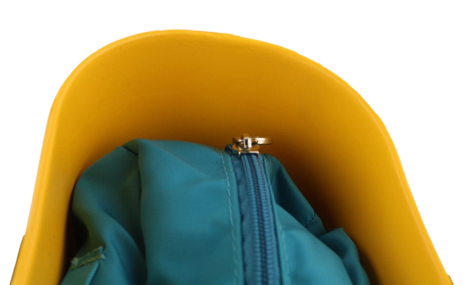 O Bag Mini Women Bag OS Yellow Blue Double Handles Zipper Square - O Bag