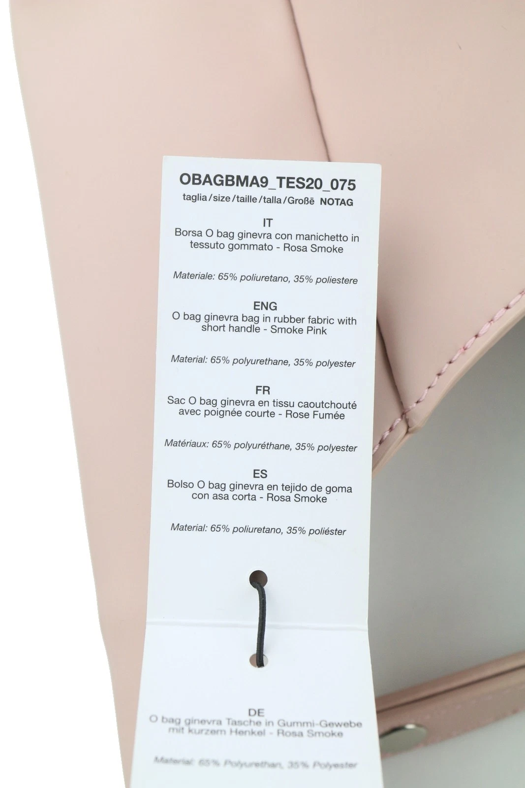 O Bag Ginevra Women Bag OS Light Pink Lined Hobo Crossbody Magnetic Closure - O Bag