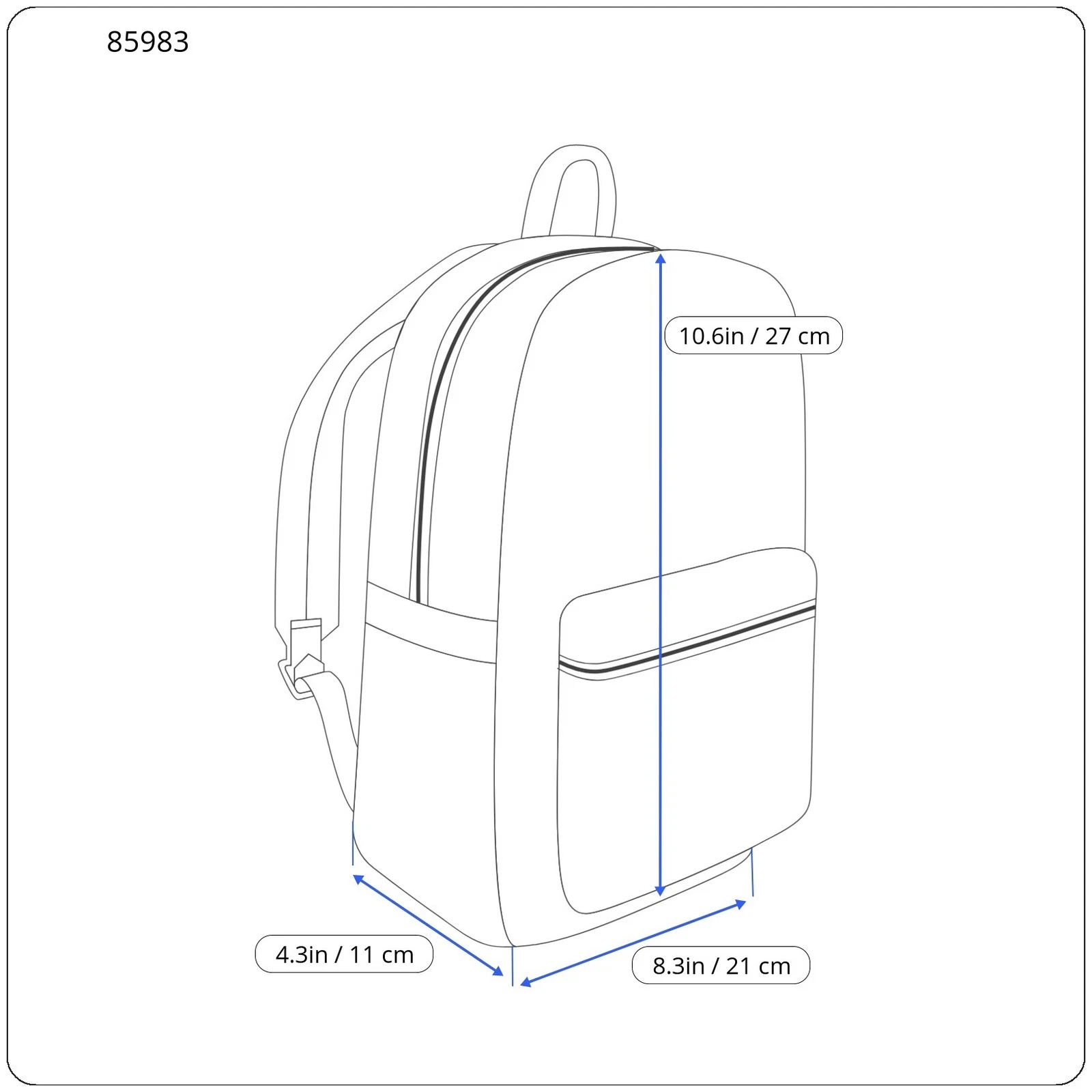 O Bag Sofia Women Bag OS Light Pink Double Handle Backpack Zip Closure Logo - O Bag