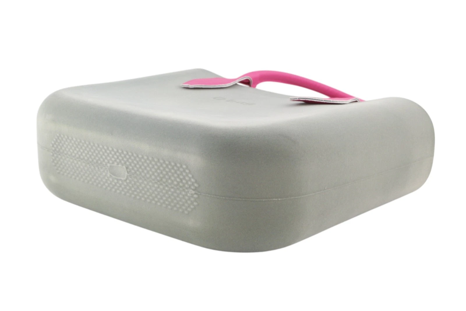 O Bag Women Bag OS Grey Soft Inner Zip Pouch Double Handle Square Logo - O Bag