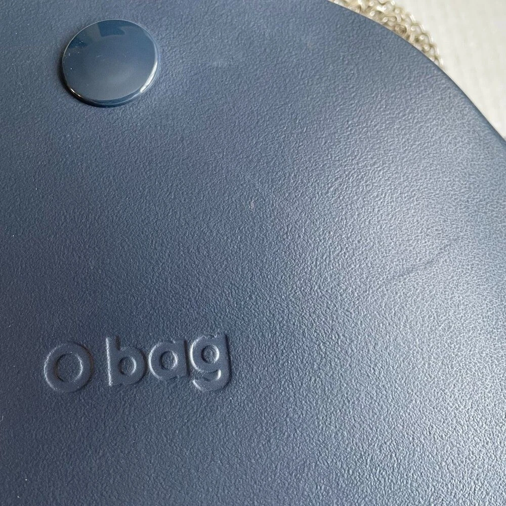 OBag Moon Bag Blue Silver Chain Crossbody - O Bag