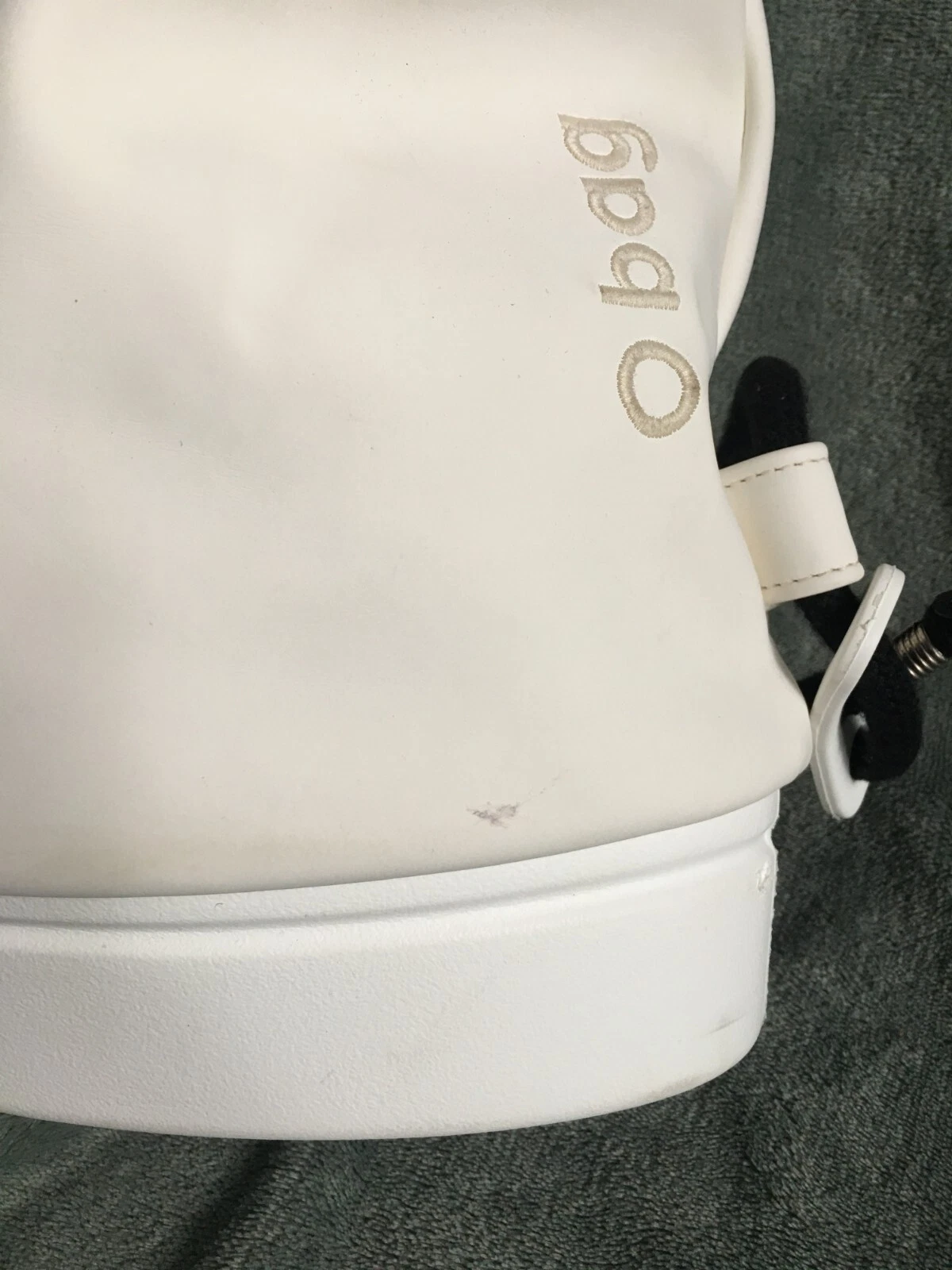 O Bag White Adjustable Drawstring Backpack Italy - O Bag