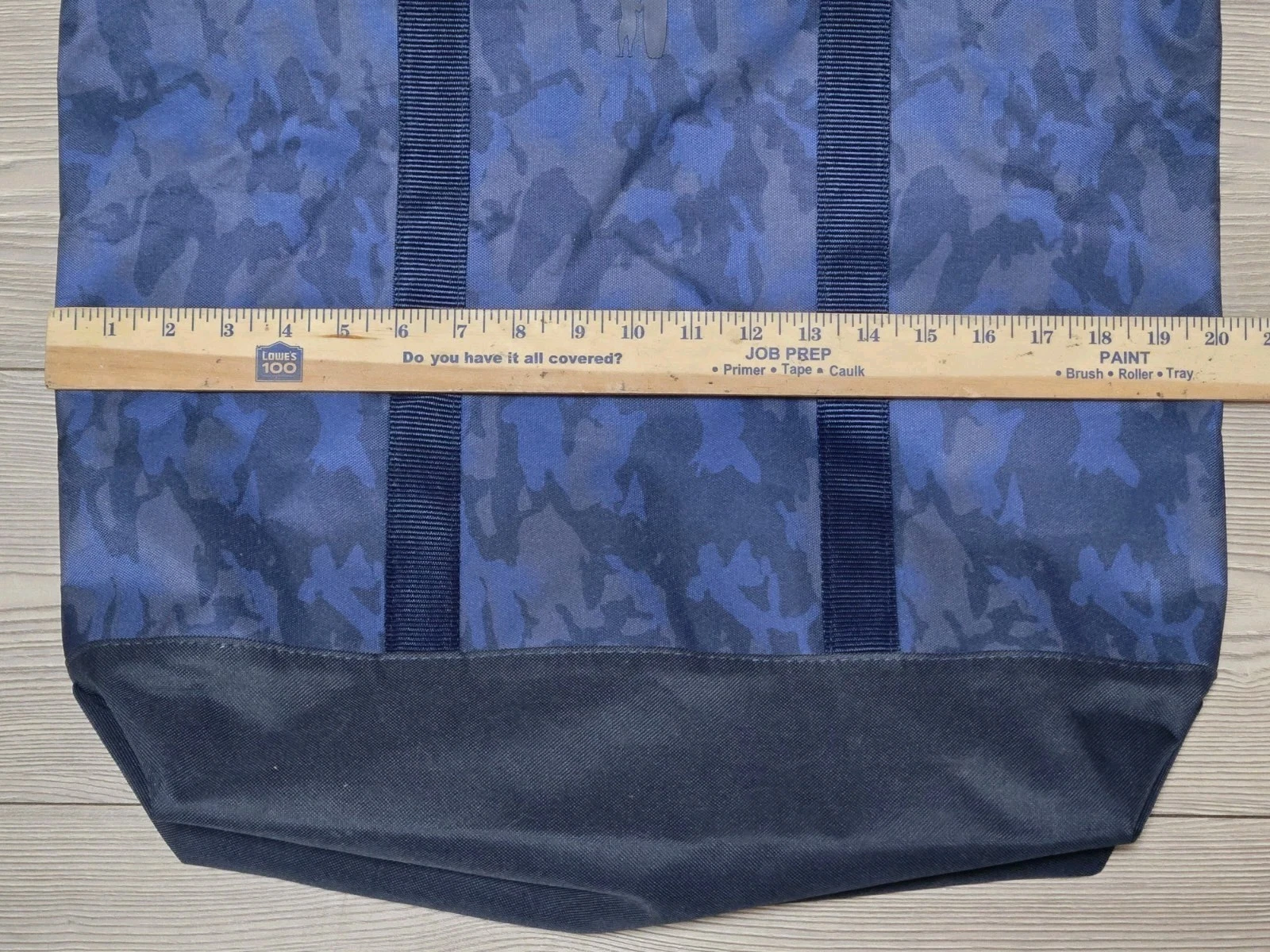 Johnnie-O Navy Blue Camo Zip Tote Bag Beach Pool Bag - O Bag