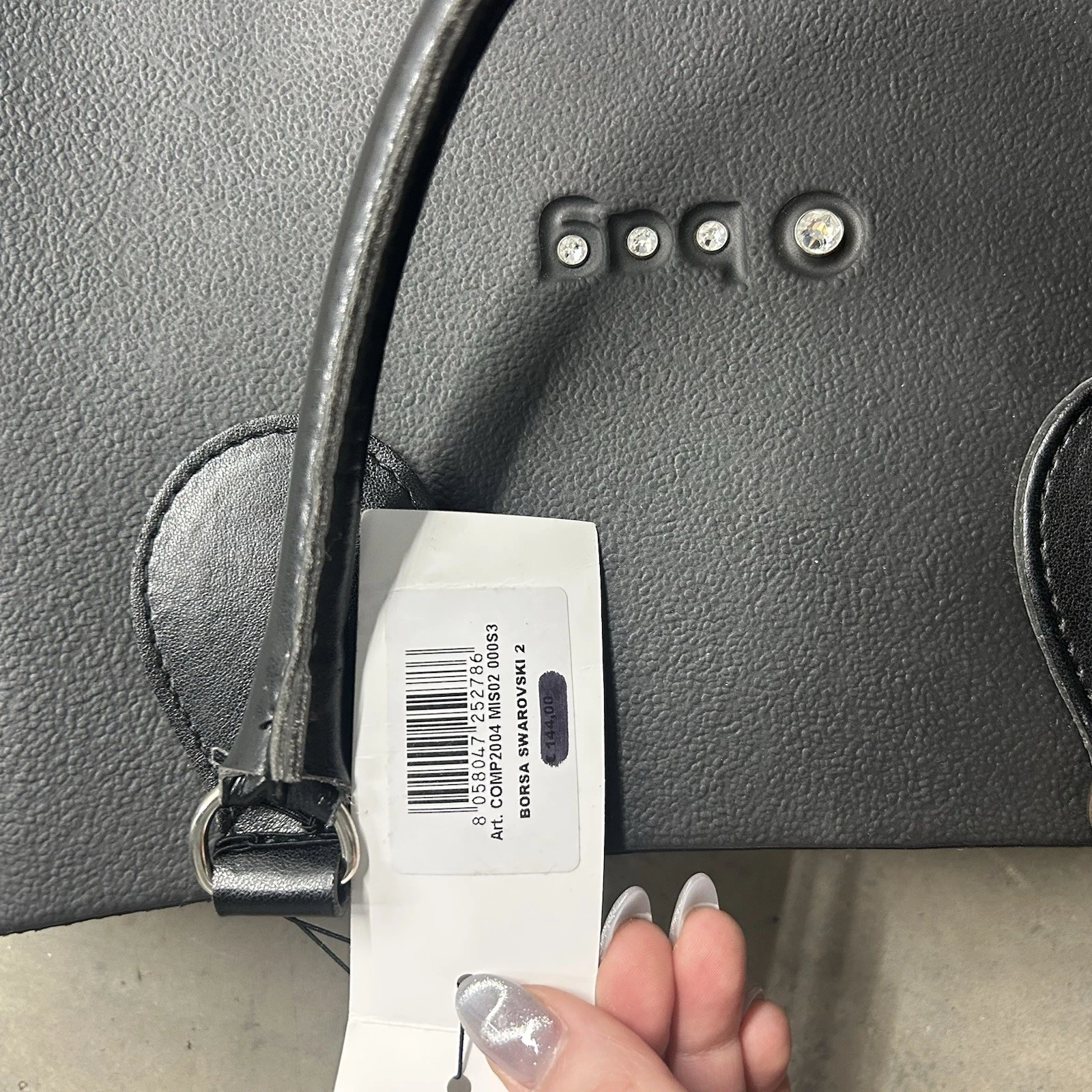 NWT Obag Black Swarovski Tote Bag - O Bag