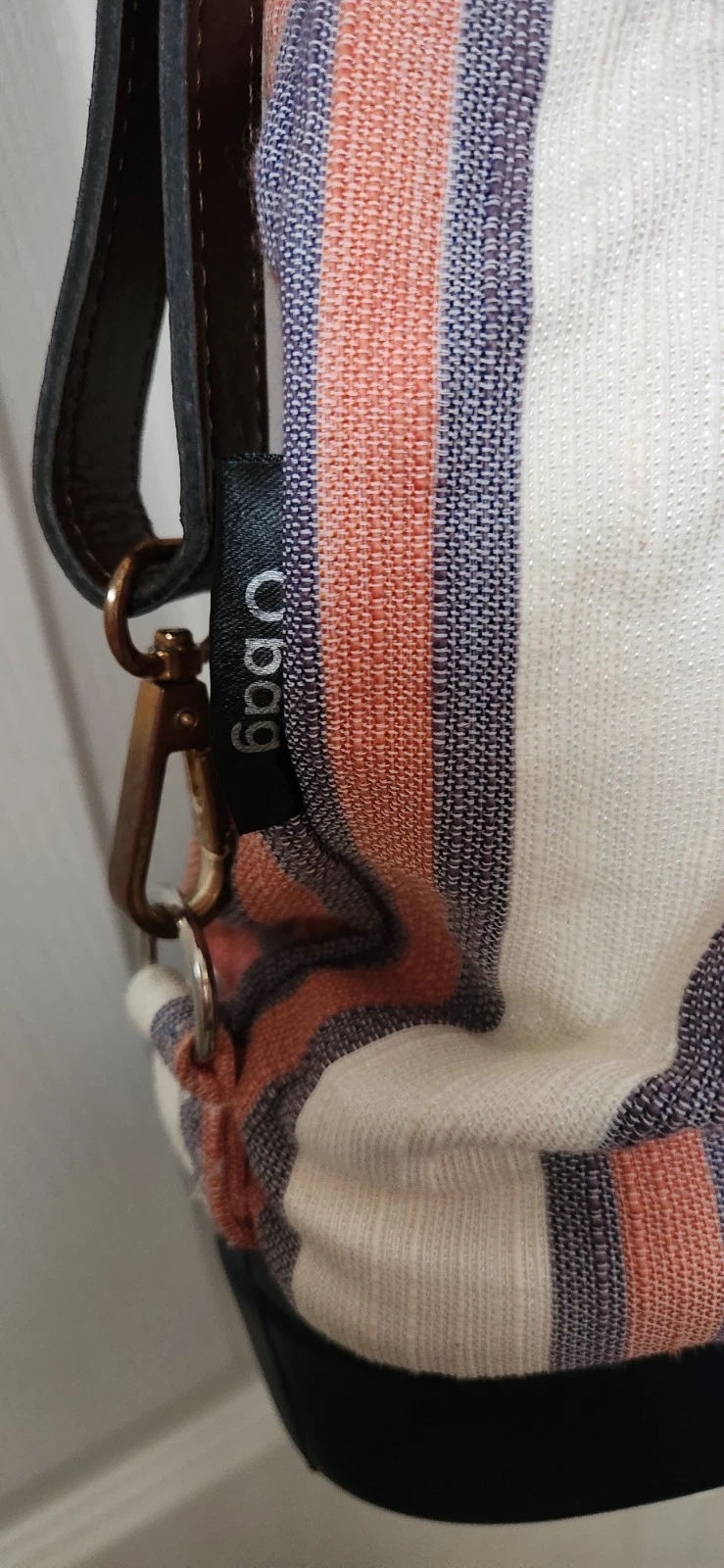 O Bag Bucket Backpack Canvas/Rubber W/Adjustable Removable Strap Made In Italy - O Bag