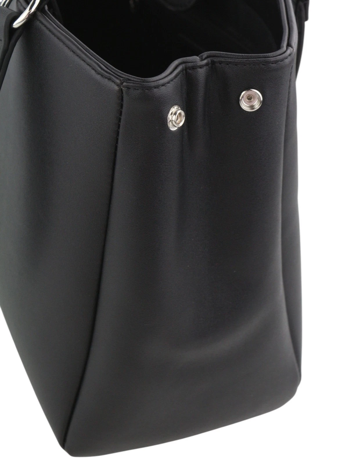 O Bag Vienna Women Bag OS Black Double Handles Clasp Lined Square - O Bag