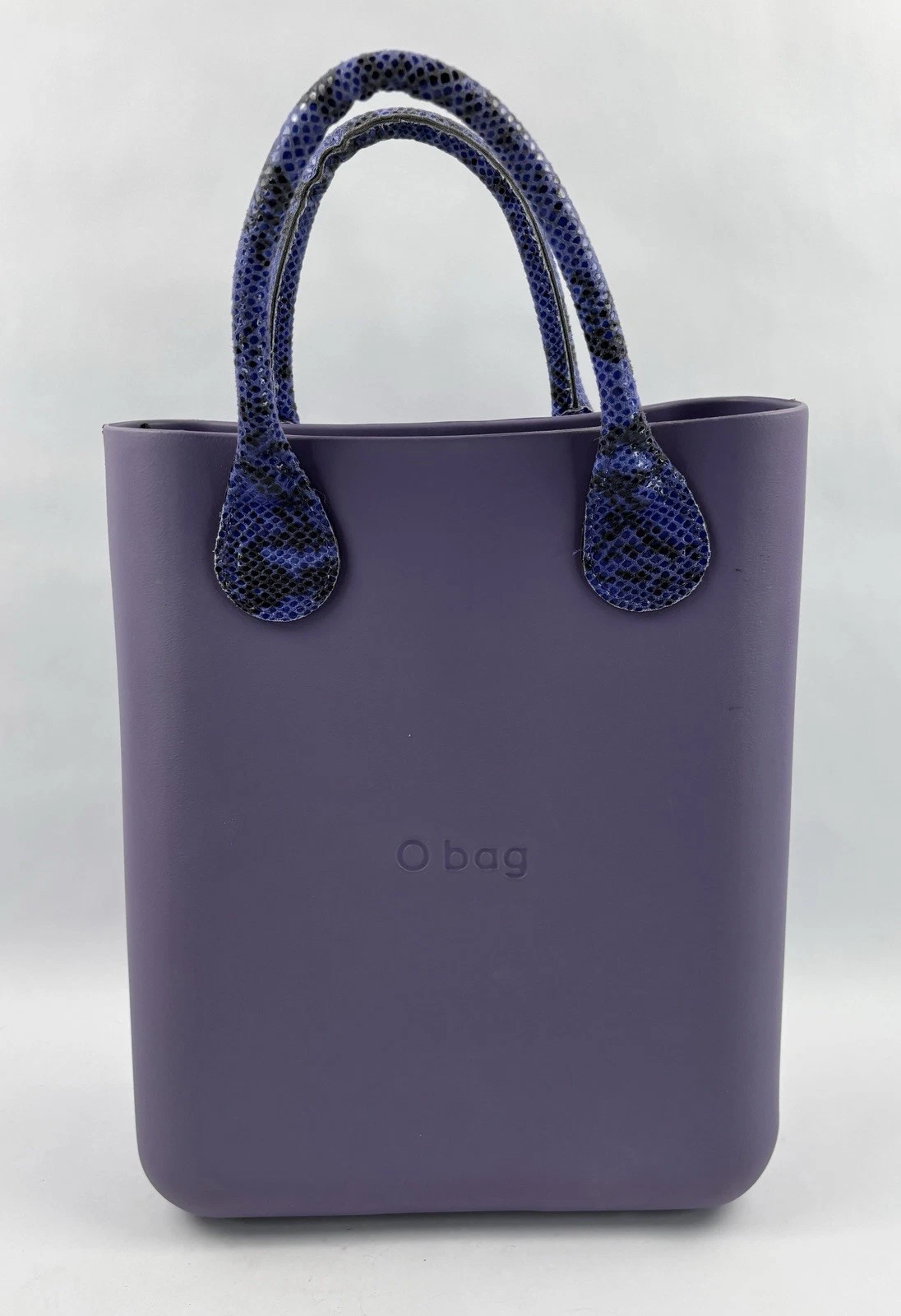 O Bag Italian Waterproof Purple Handbag Purse w/Removable Liner - O Bag
