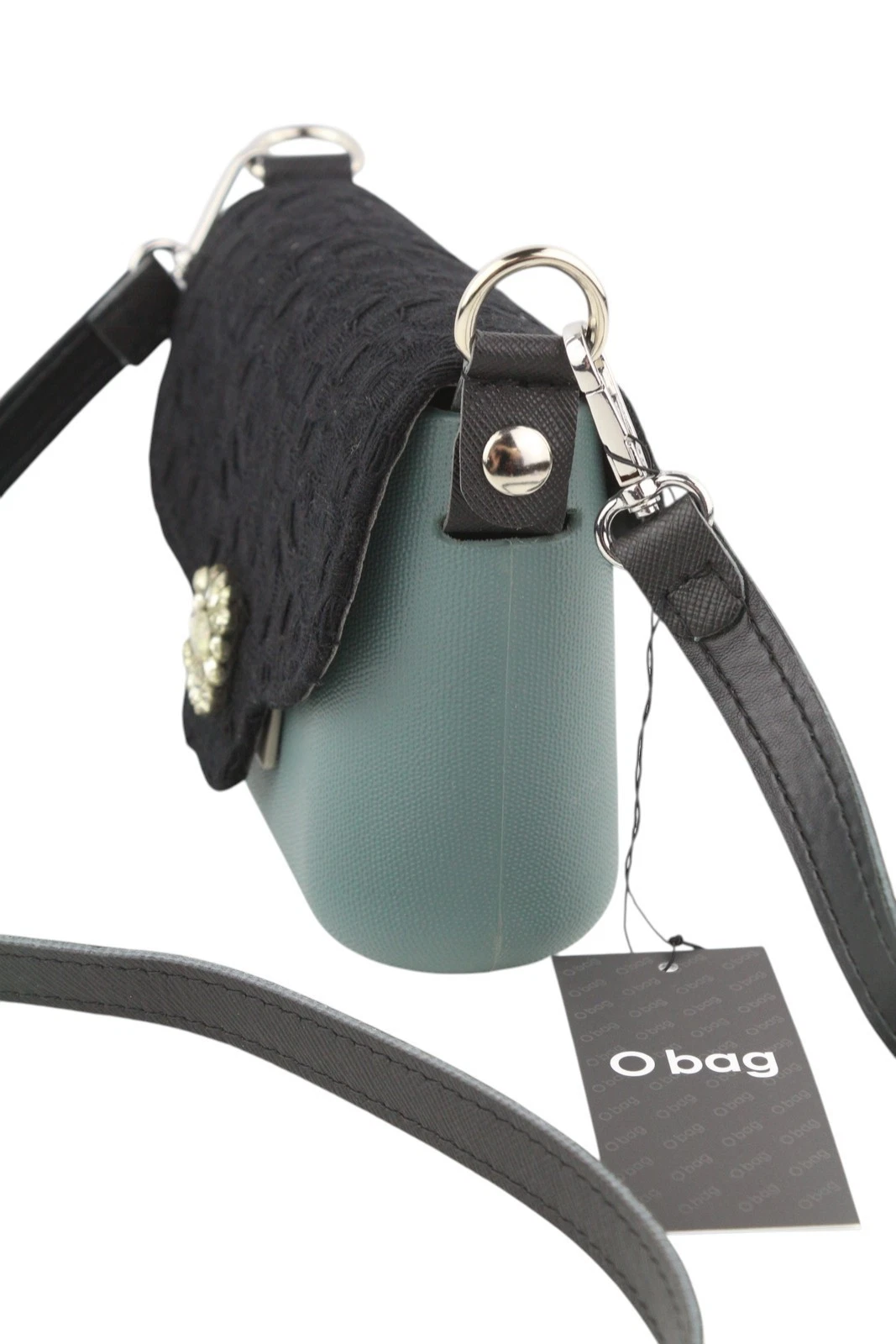 O bag Micro Pocket Mix Women's OS Rhinestone Strap Small Adjustable Crossbody - O Bag