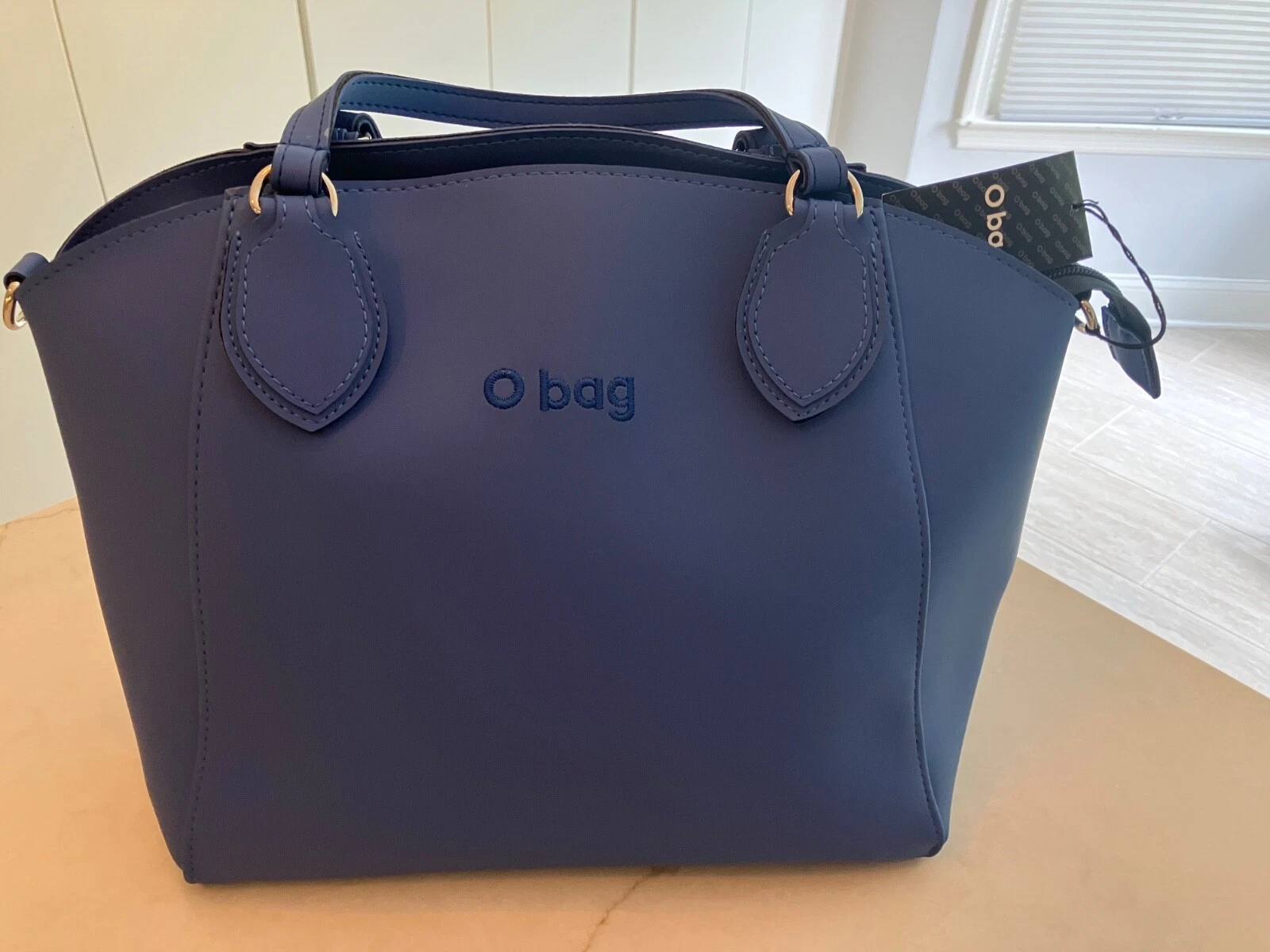 New O Bag in Azure Blue with tags on - made in Italy; purchased in Sicily - O Bag