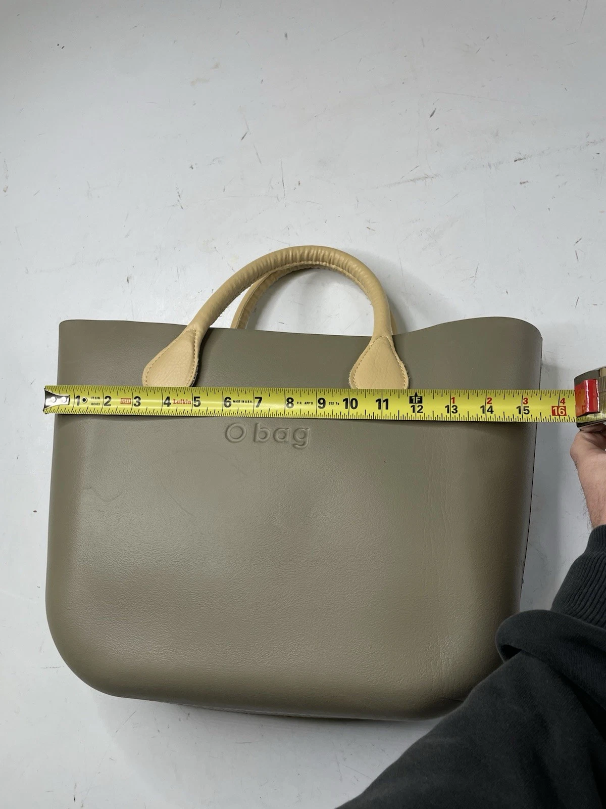 Obag O Bag Handbag Italy Summer Beach Tote Leather Handles - O Bag