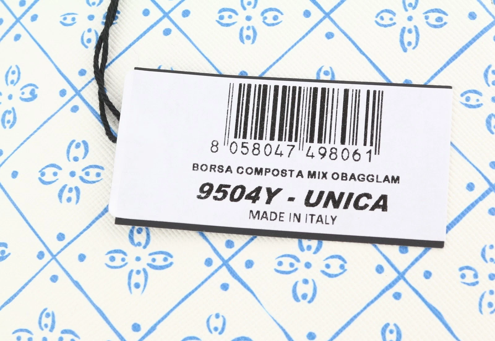 O Bag Glam Women's Bag OS White Pattern Adjustable Strap Closure Shoulder Bag - O Bag