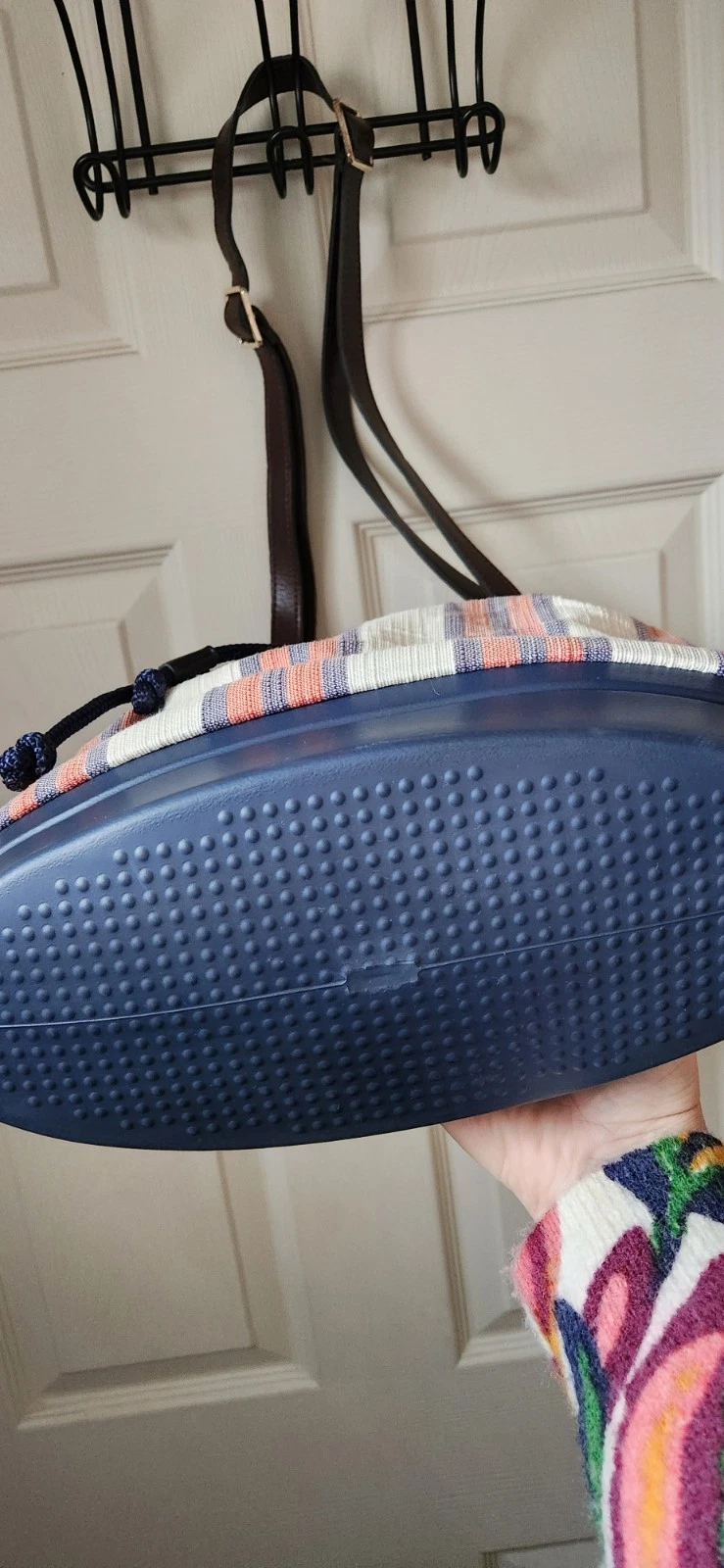 O Bag Bucket Backpack Canvas/Rubber W/Adjustable Removable Strap Made In Italy - O Bag