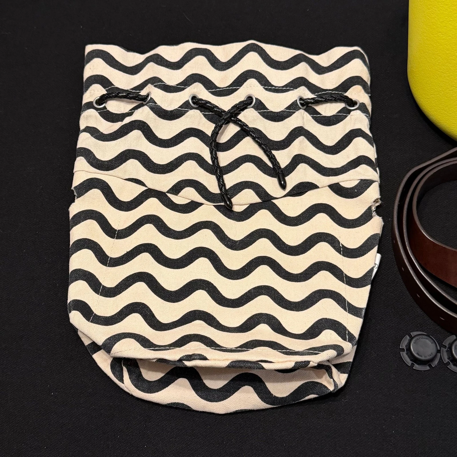 O Bag Made In Italy EVA Compound Basket Tote Crossbody Bag Yellow - O Bag