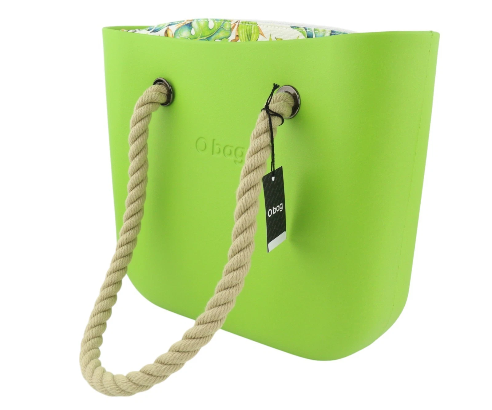 O Bag Mini Women's Bag OS Light Green Double Handles Zipper Square - O Bag
