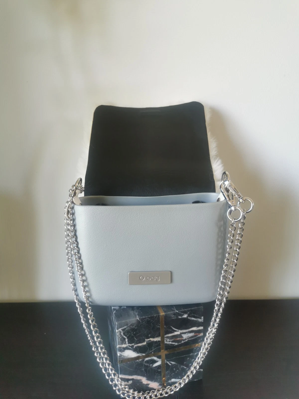 Obag O bag New Never Used with chain shoulder and faux fur skate - O Bag