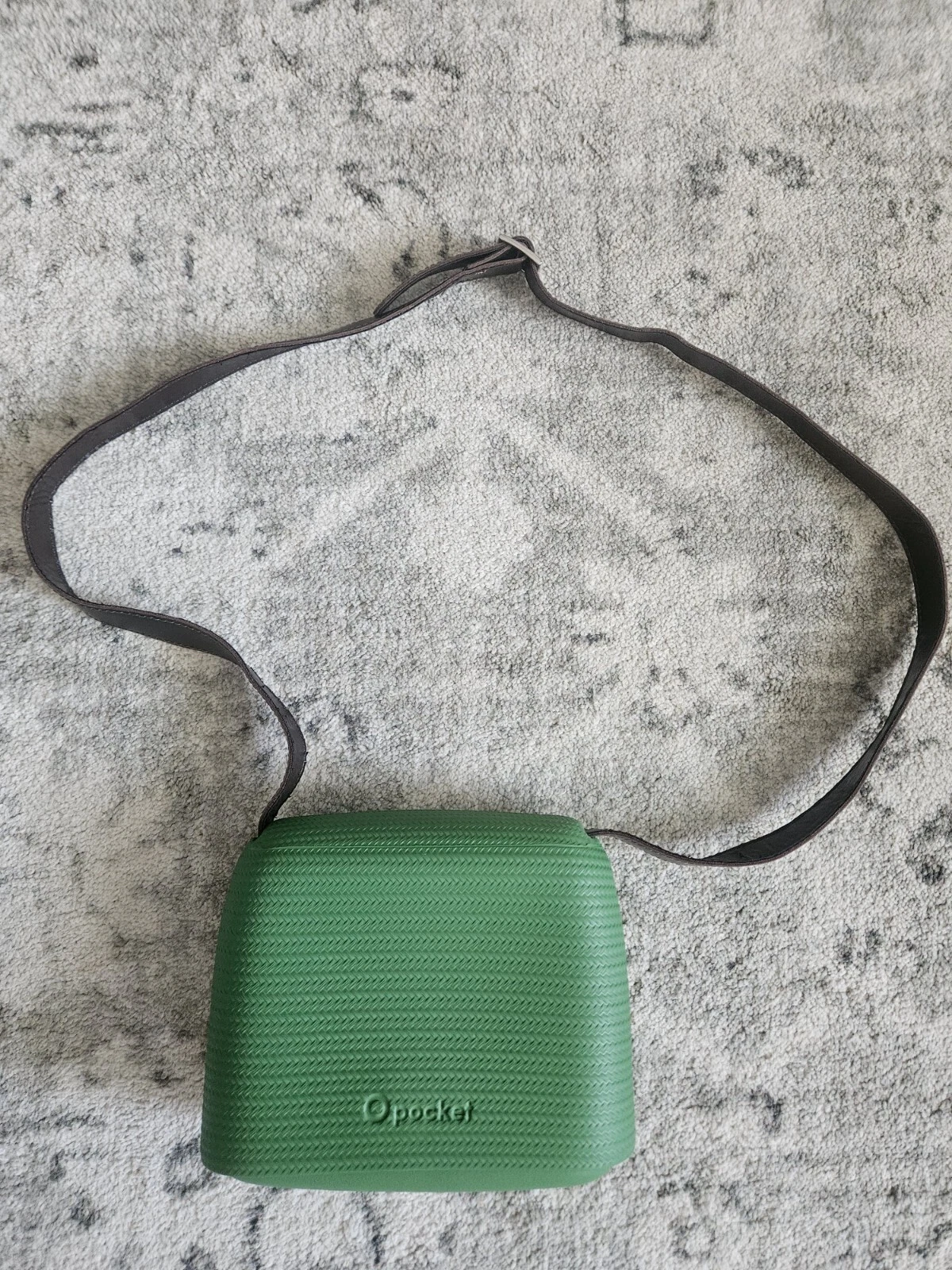 O Pocket Bag Italy Green Purse Cross Body O Bag Slide Rubber - O Bag