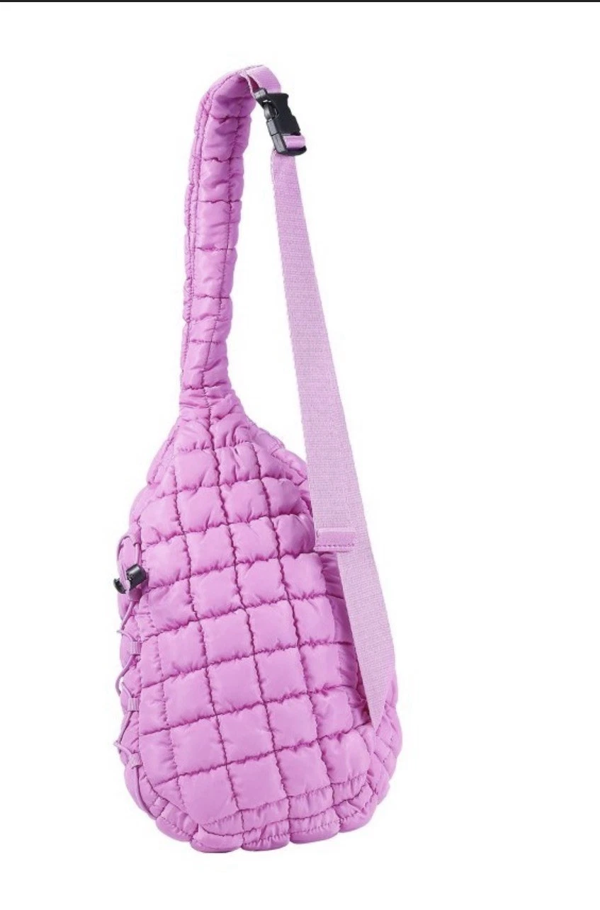 Pickle O' Joe Quilted Sling Bag - Vibrant Purple - O Bag
