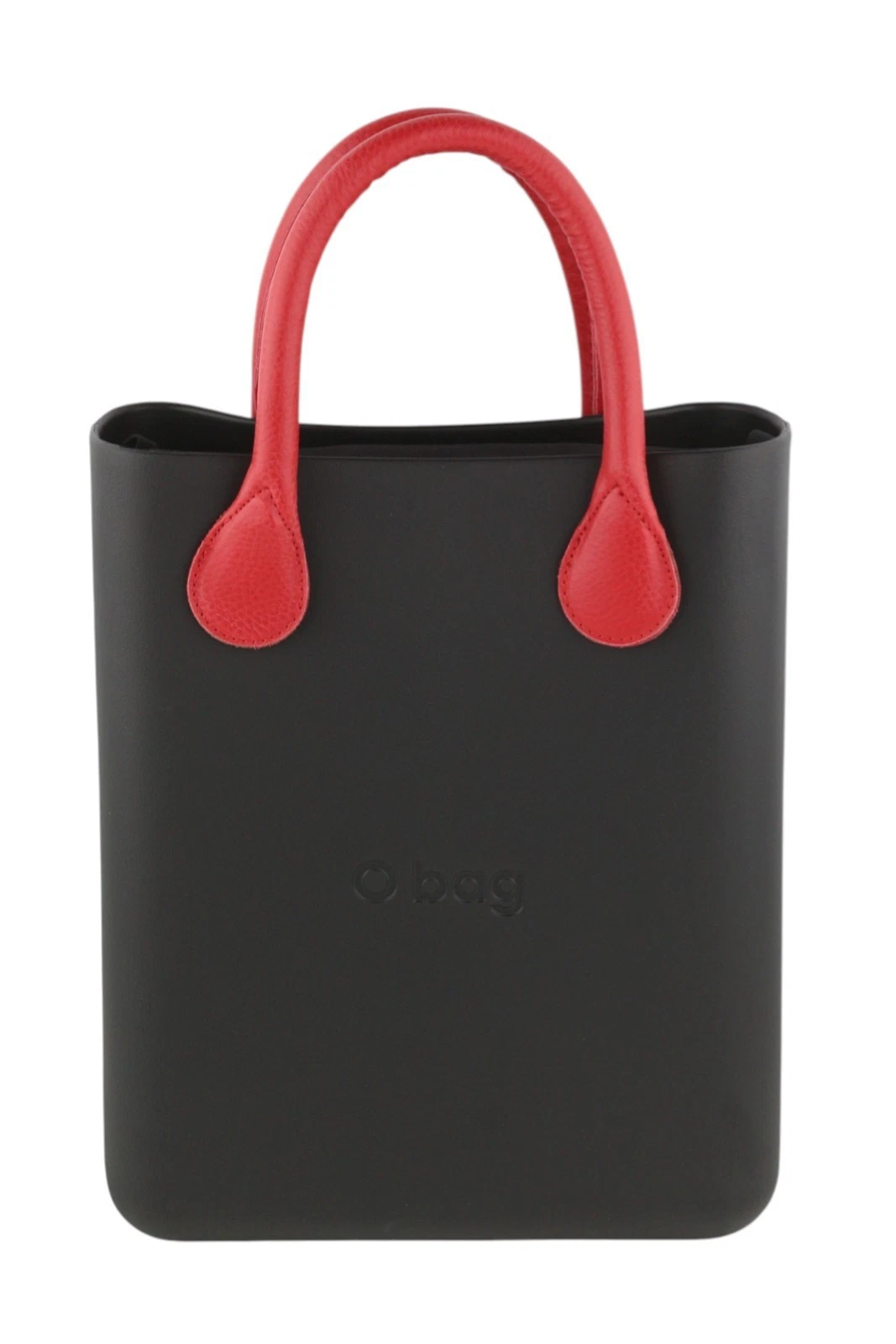 O BAG Chic Women Bag OS Black Textured Pattern Front Square Tote Inner Pouch Q04 - O Bag