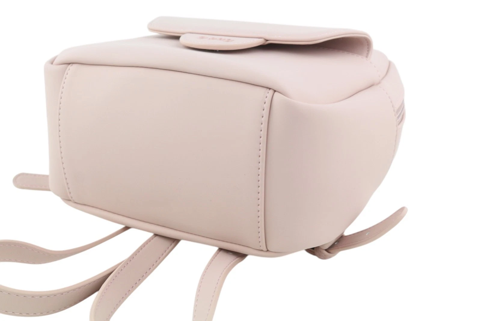 O BAG Sofia Ladies Bag OS Light Pink Double Handbag With Zipper Logo - O Bag