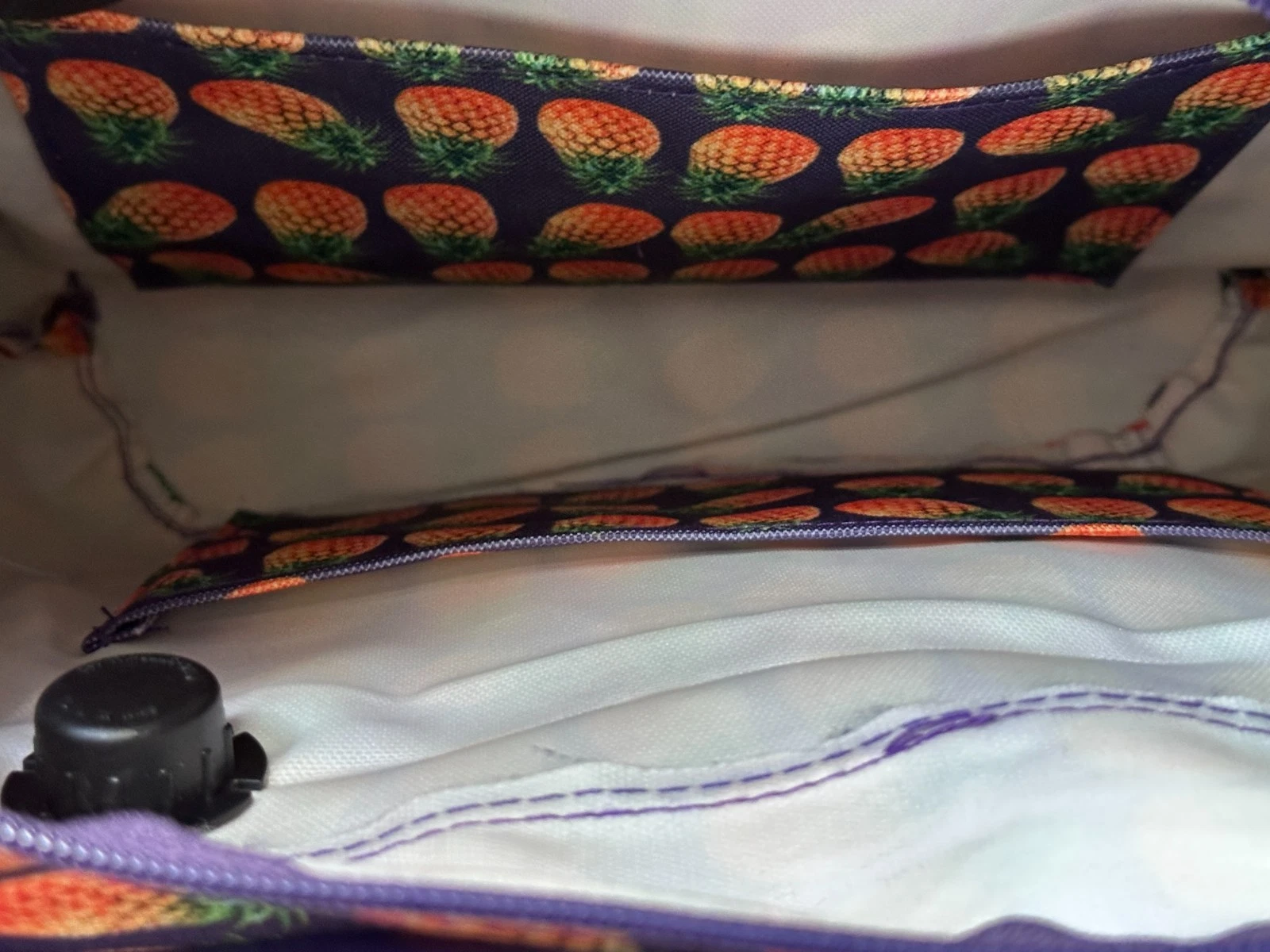 O BAG Italian PURPLE Handbag Purse Waterproof Tote Rope Handles Made in Italy - O Bag