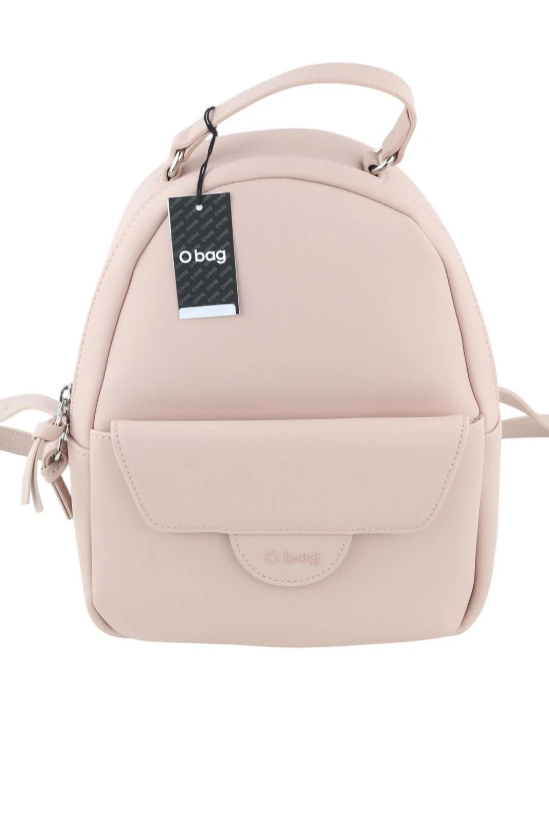 O BAG Sofia Ladies Bag OS Light Pink Double Handbag With Zipper Logo - O Bag