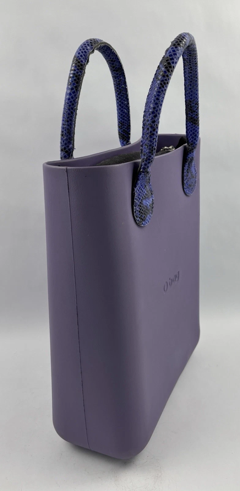 O Bag Italian Waterproof Purple Handbag Purse w/Removable Liner - O Bag