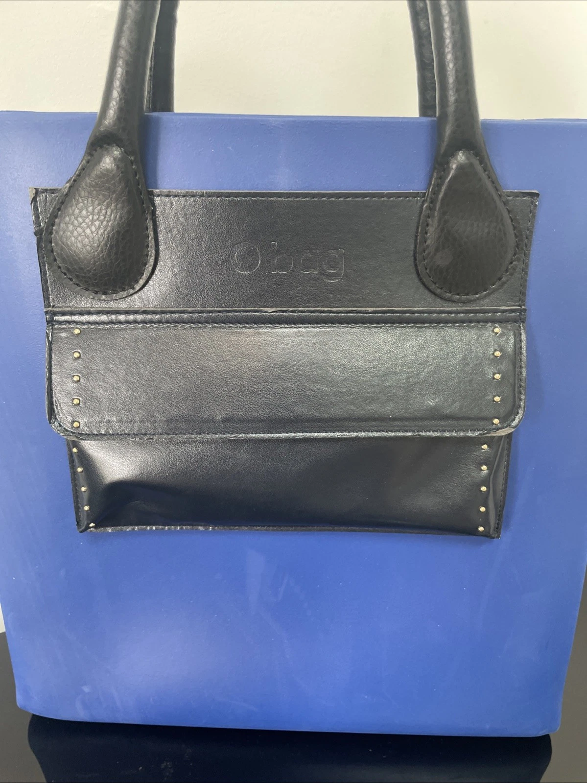 O Bag Tote Bag In Polyester With Interchangeable Inserts And Handles Blue - O Bag