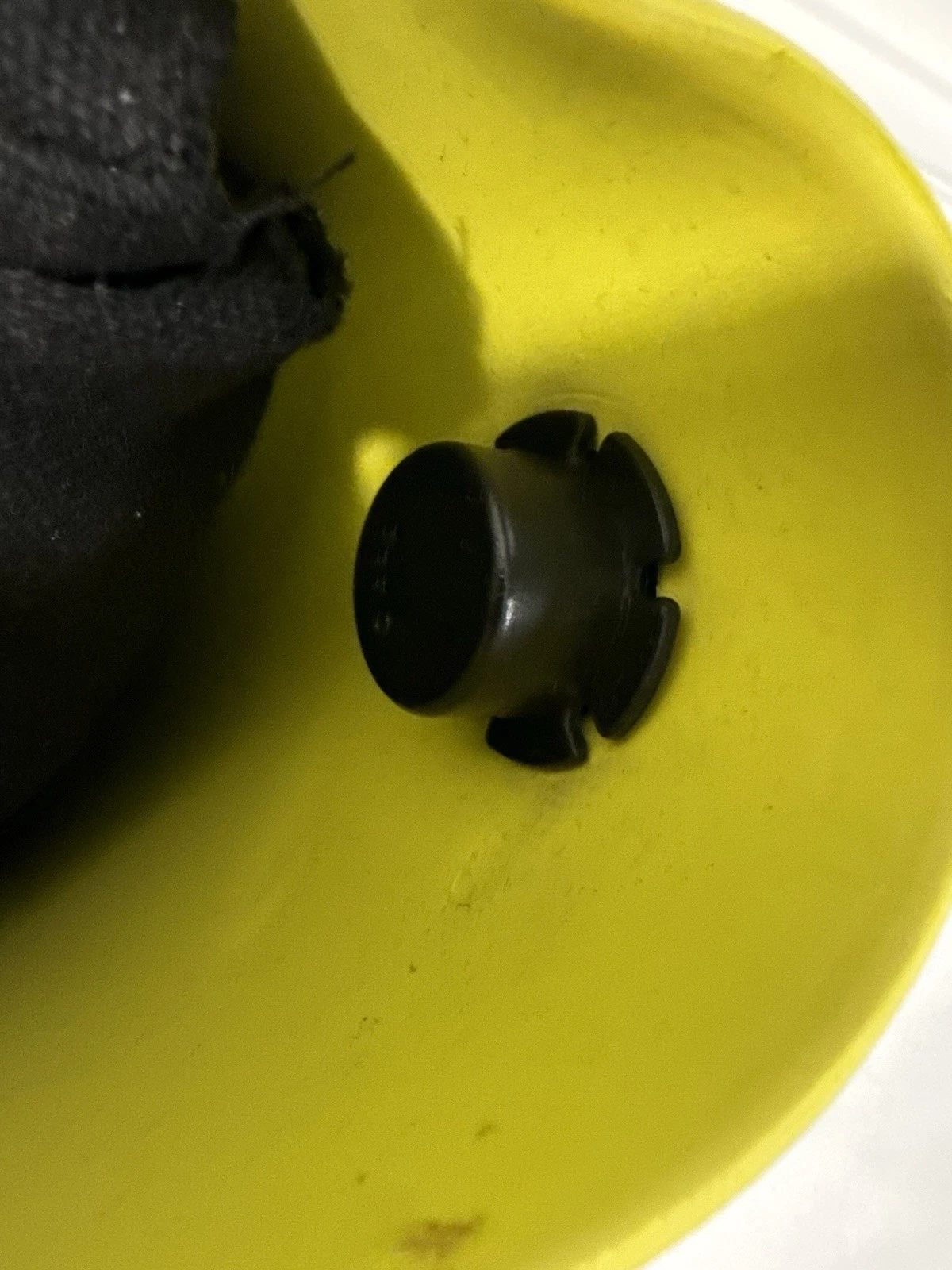 ✿ O bag Mini Bucket Bag Yellow Rubber Body Brown Leather Strap Crossbody Italy - O Bag