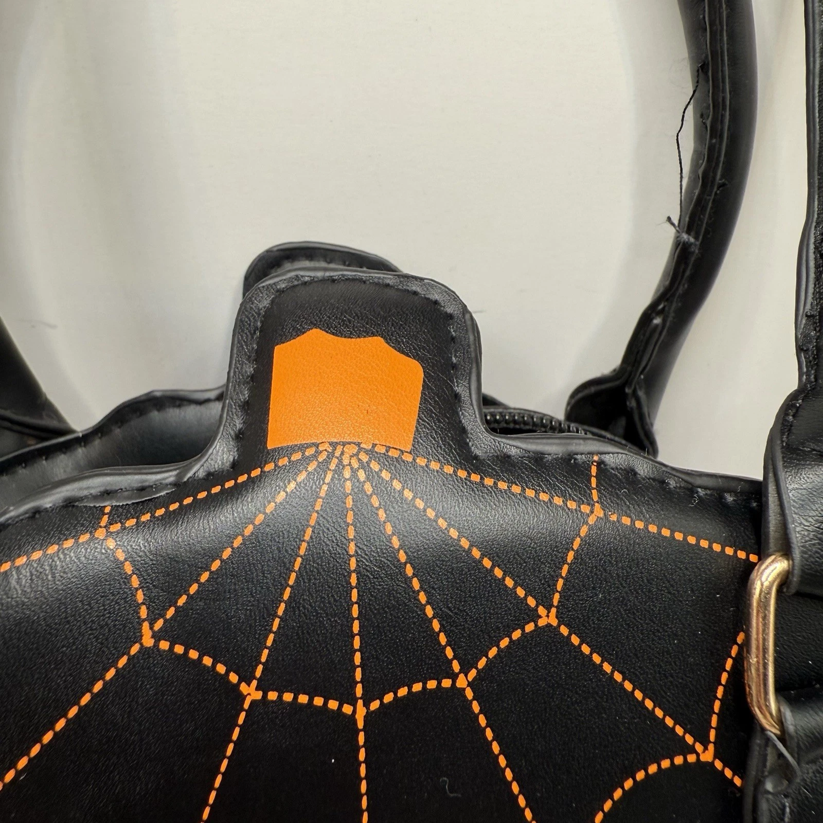 NEW Bag Crossbody Pumpkin Halloween Black Jack-o-lantern Spiderweb Purse - O Bag