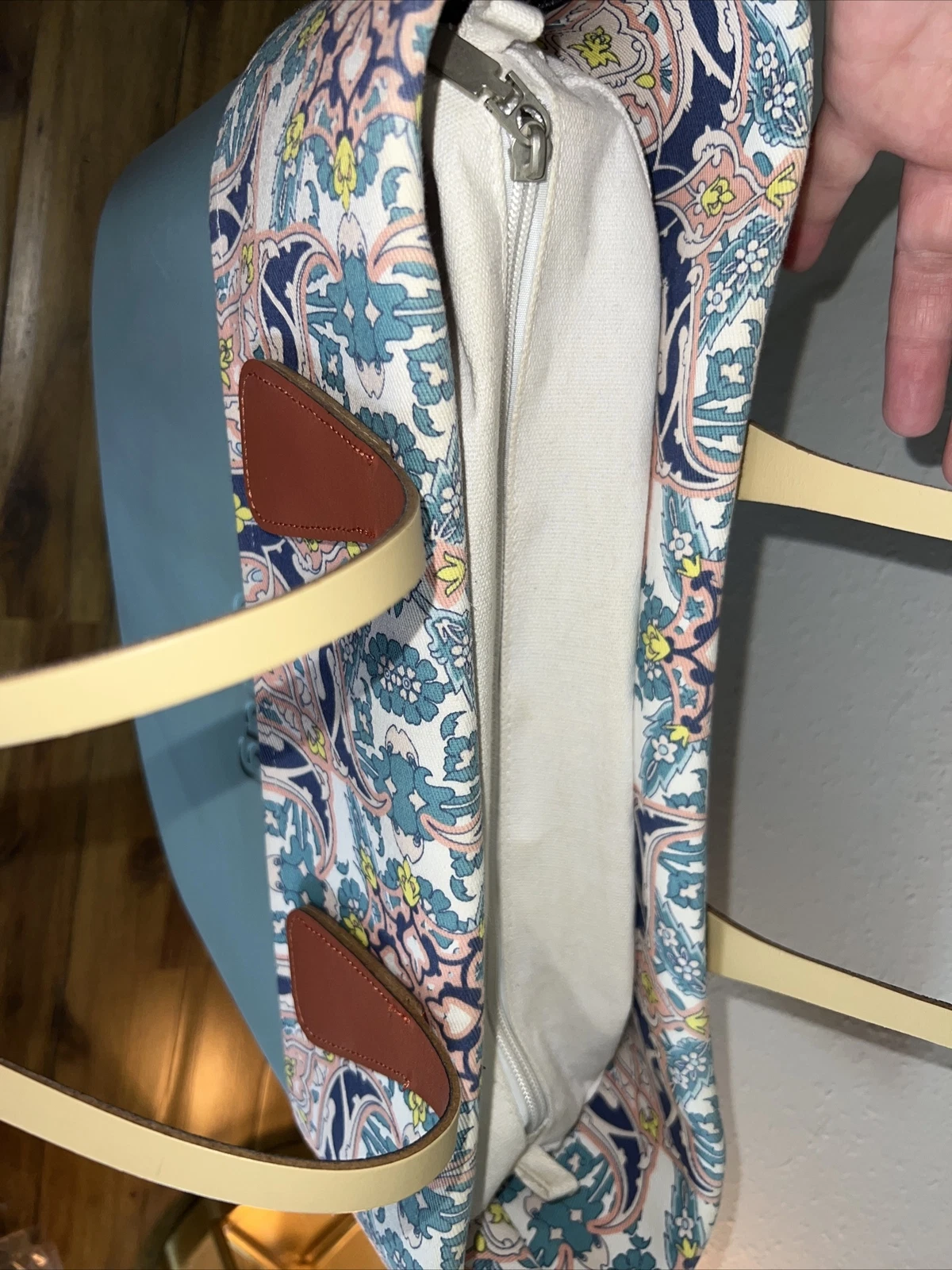 Obag O Bag Sage Teal Handbag Italy With Paisley Dust bag - O Bag