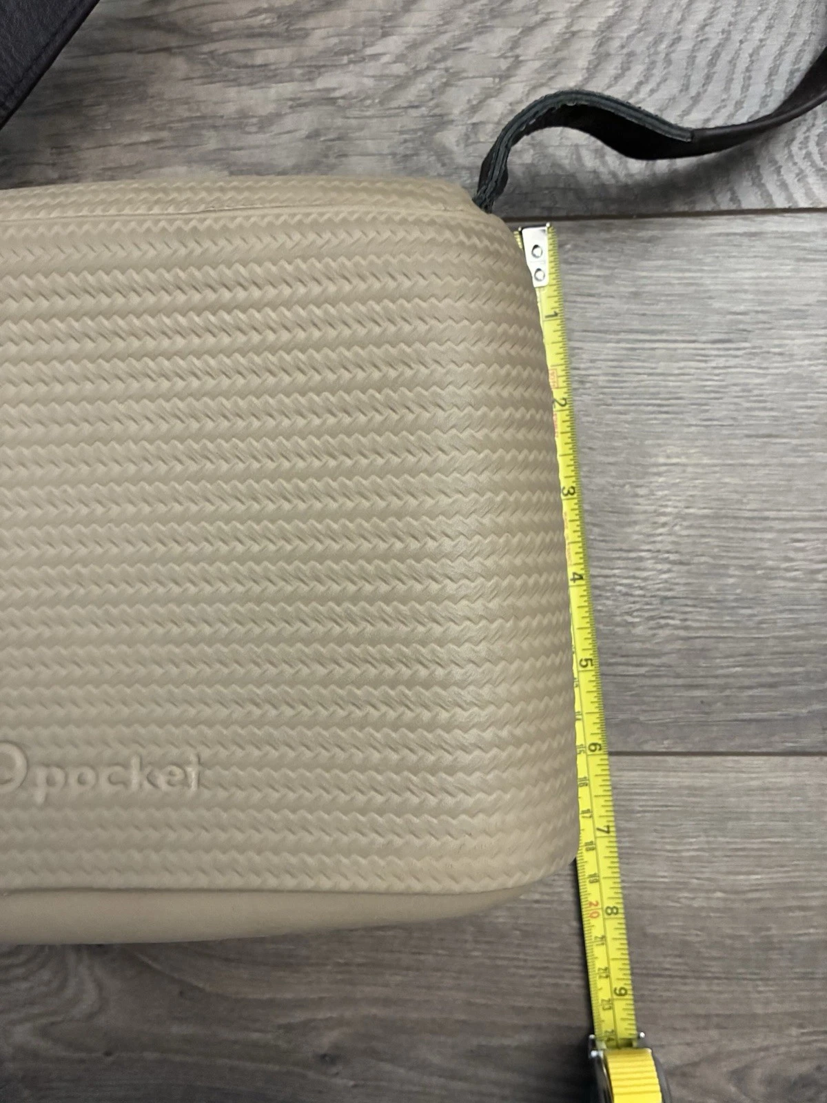 O Pocket Bag FullSpot Italian Crossbody Slide Purse Made In Italy Beige Brown - O Bag