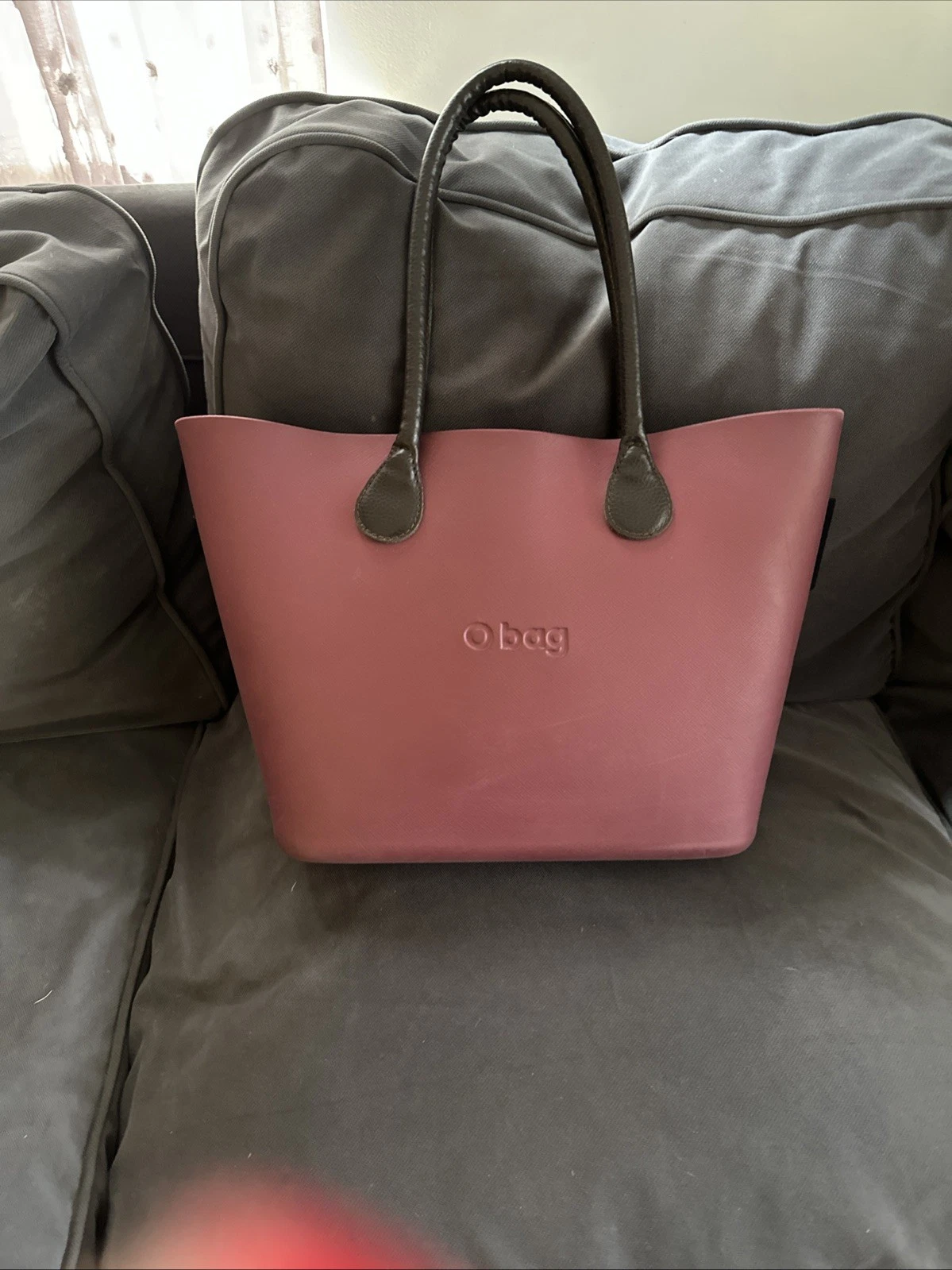 Obag Outer Maroon tote bag inner Tote Floral - O Bag