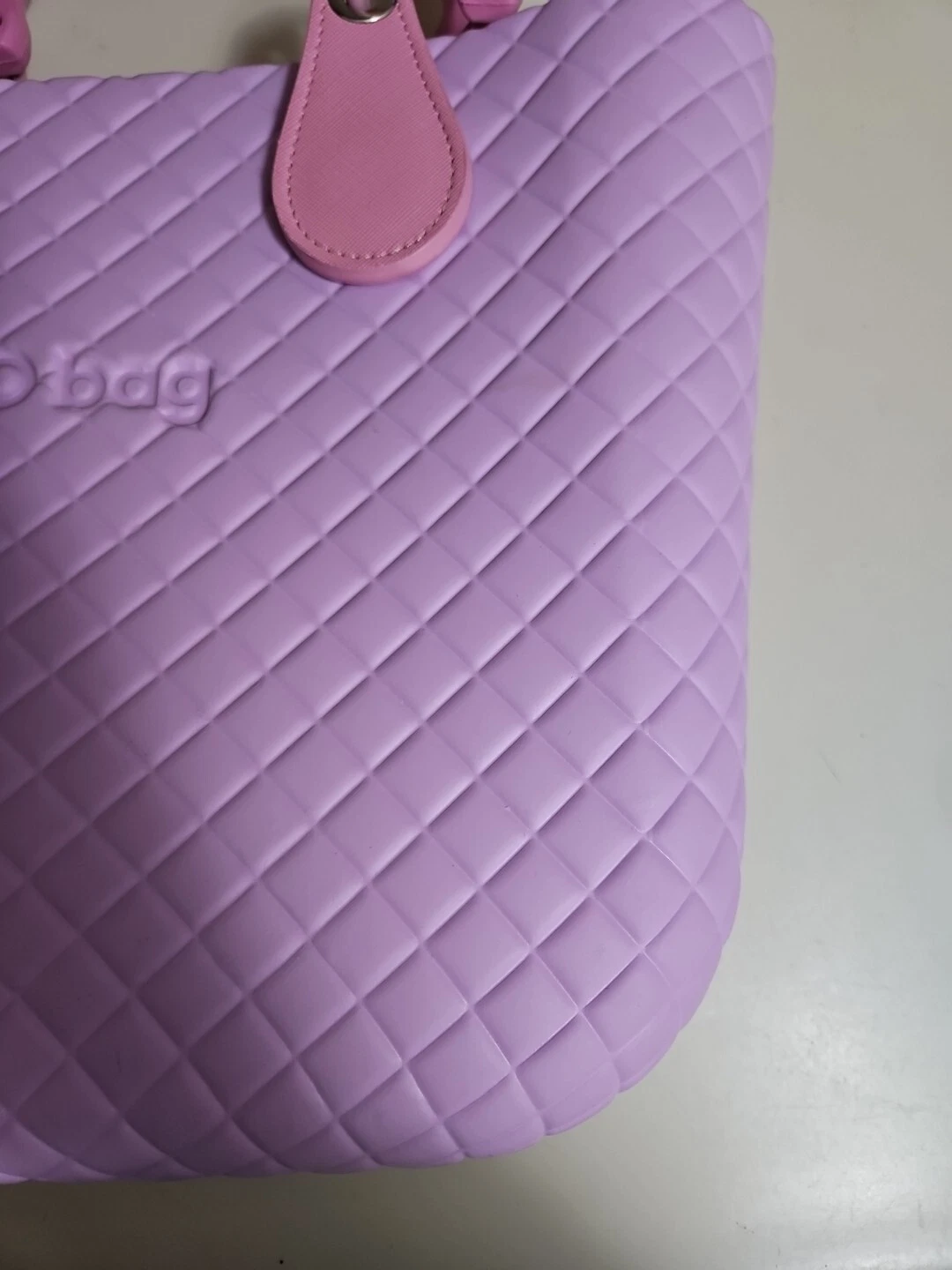 O Bag Tote Lilac Purple Washable Double Shoulder Handbag Lined Beach Scene Tote - O Bag