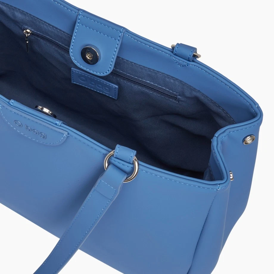 O bag Blue Women's Shoulder Bag, Large, Roomy, Hand-held - O Bag