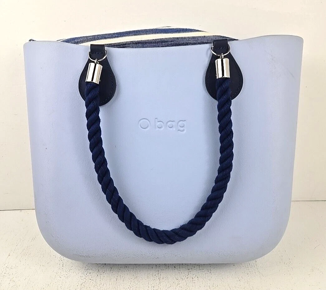O Bag Italy Blue Foam Women's Double Handles Large Tote Shoulder Handbag - O Bag