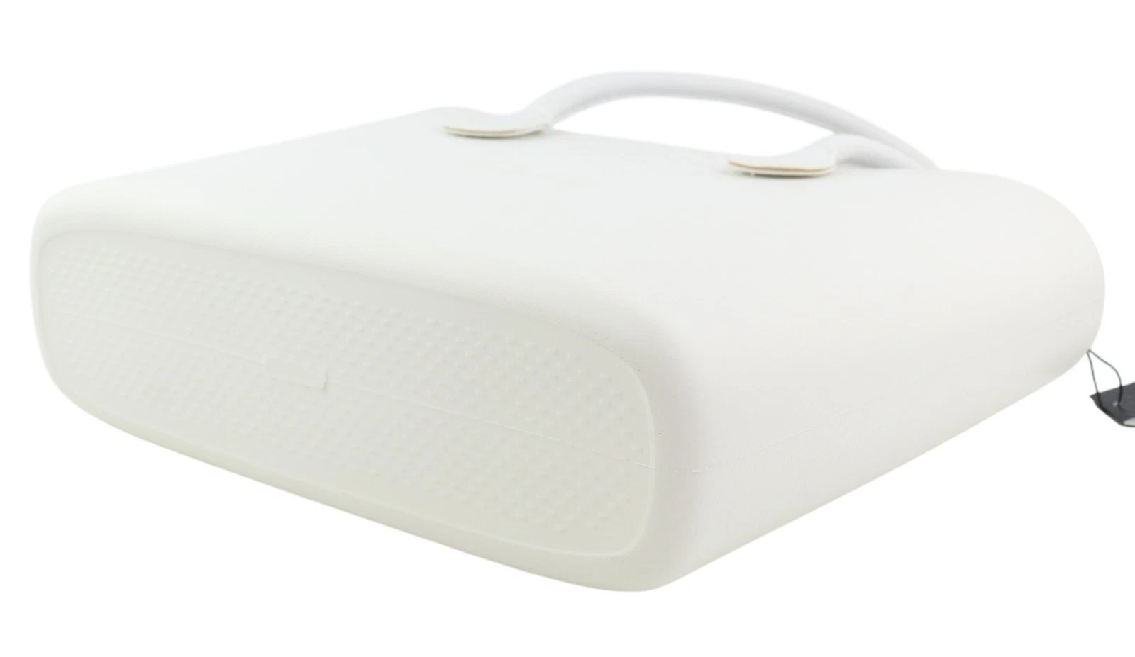 O Bag Urban Women's Bag OS White Double Handles Pattern Lining Trapezoid Tote - O Bag