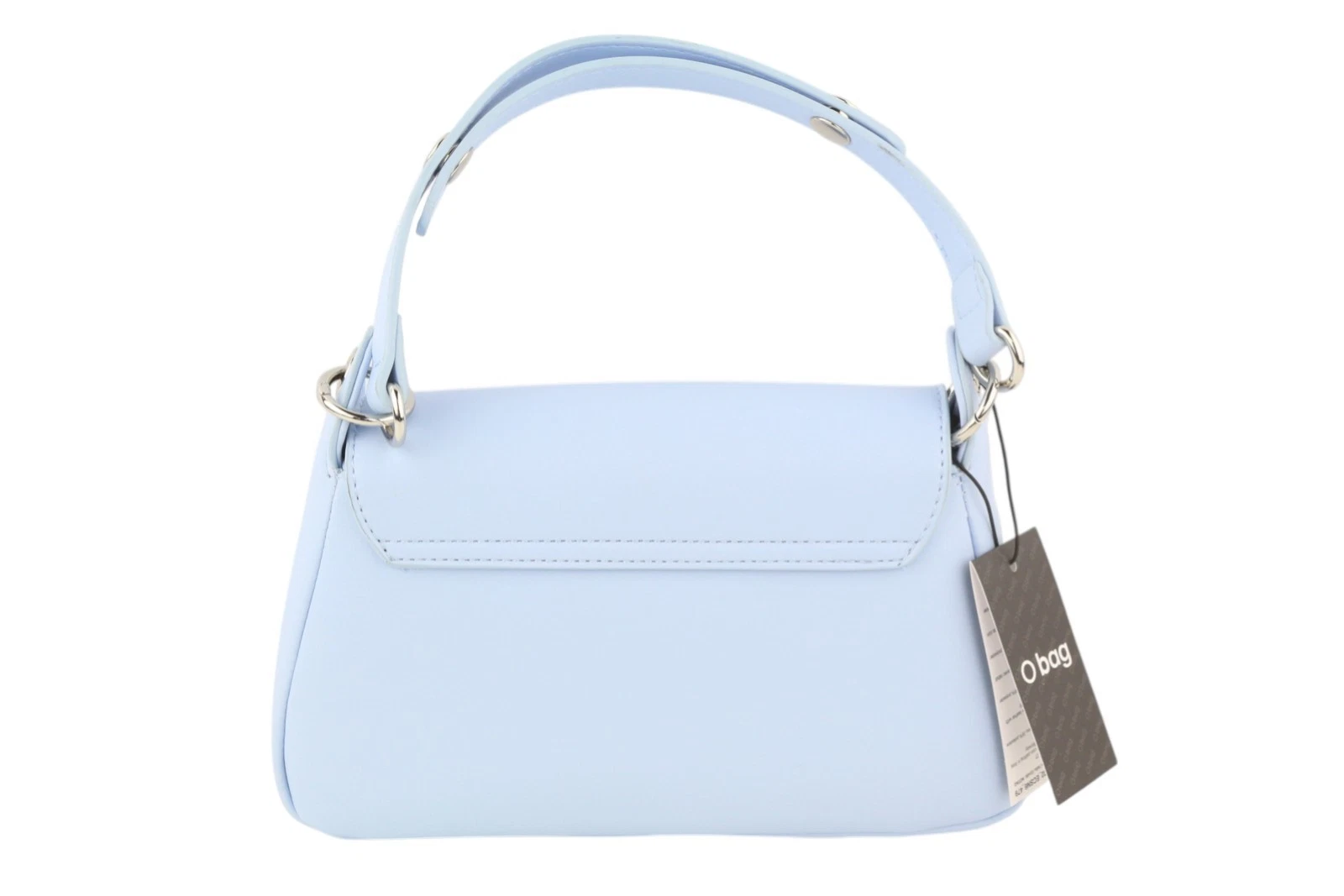 O Bag With Patina Women's Bag OS Light Blue Padded Logo Square Shoulder Bag - O Bag