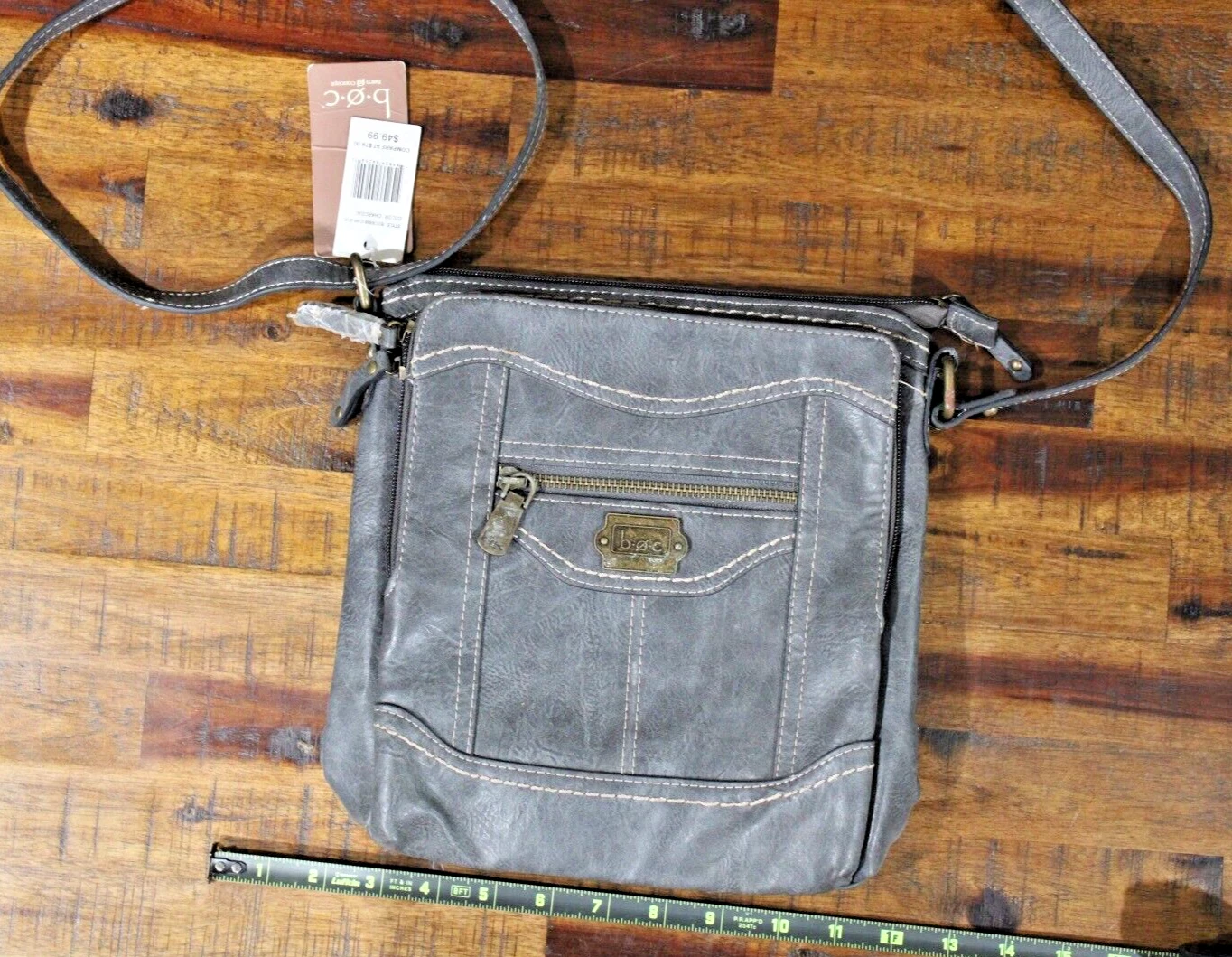 b.o.c. - crossbody - purse - bag - charcoal grey - O Bag