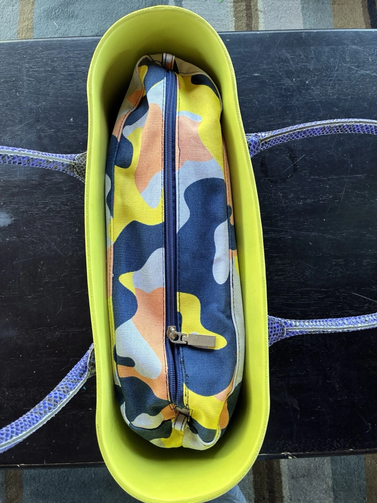 O Bag Classic Handbag, Green/Purple - O Bag